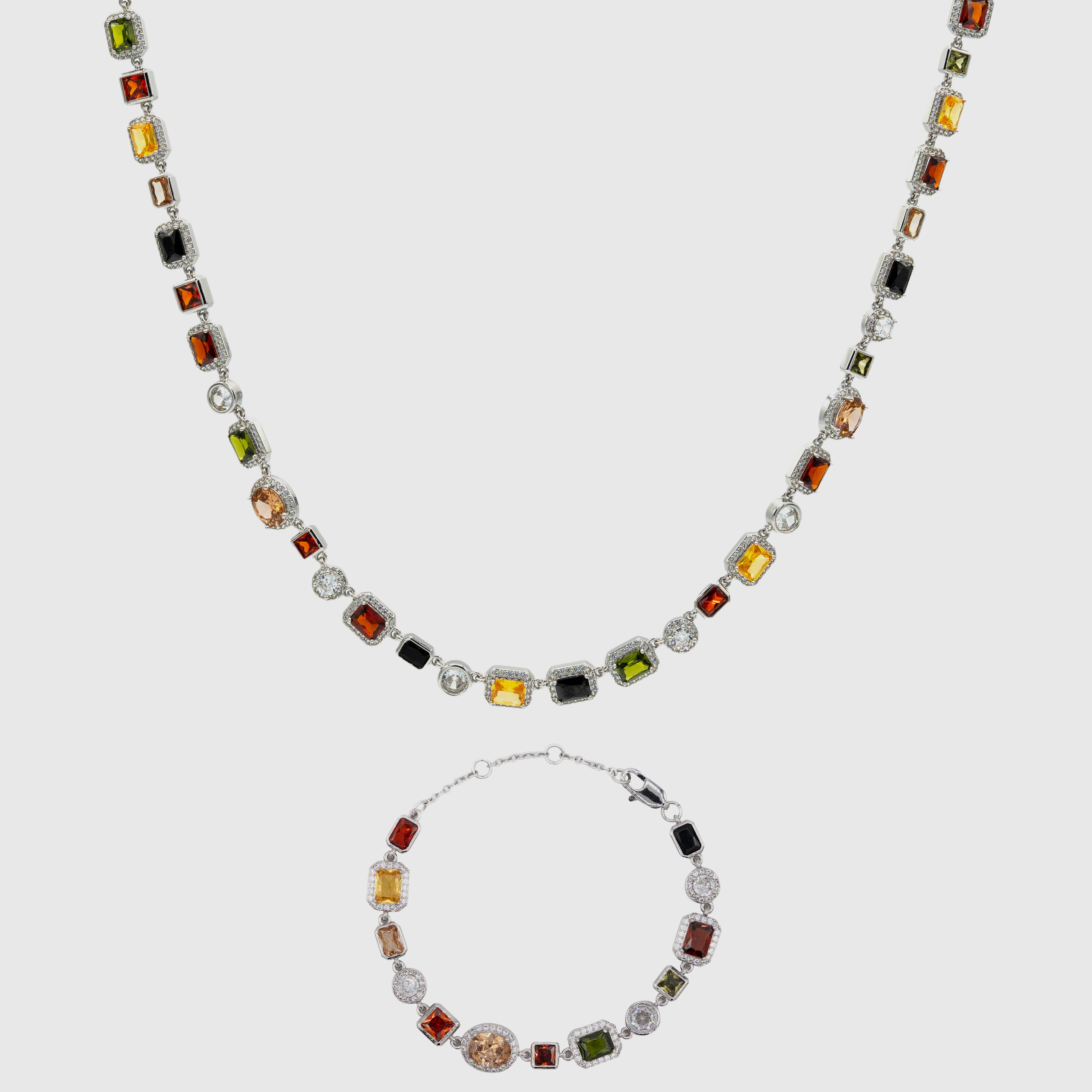 GEMSTONE SET (SILVER)