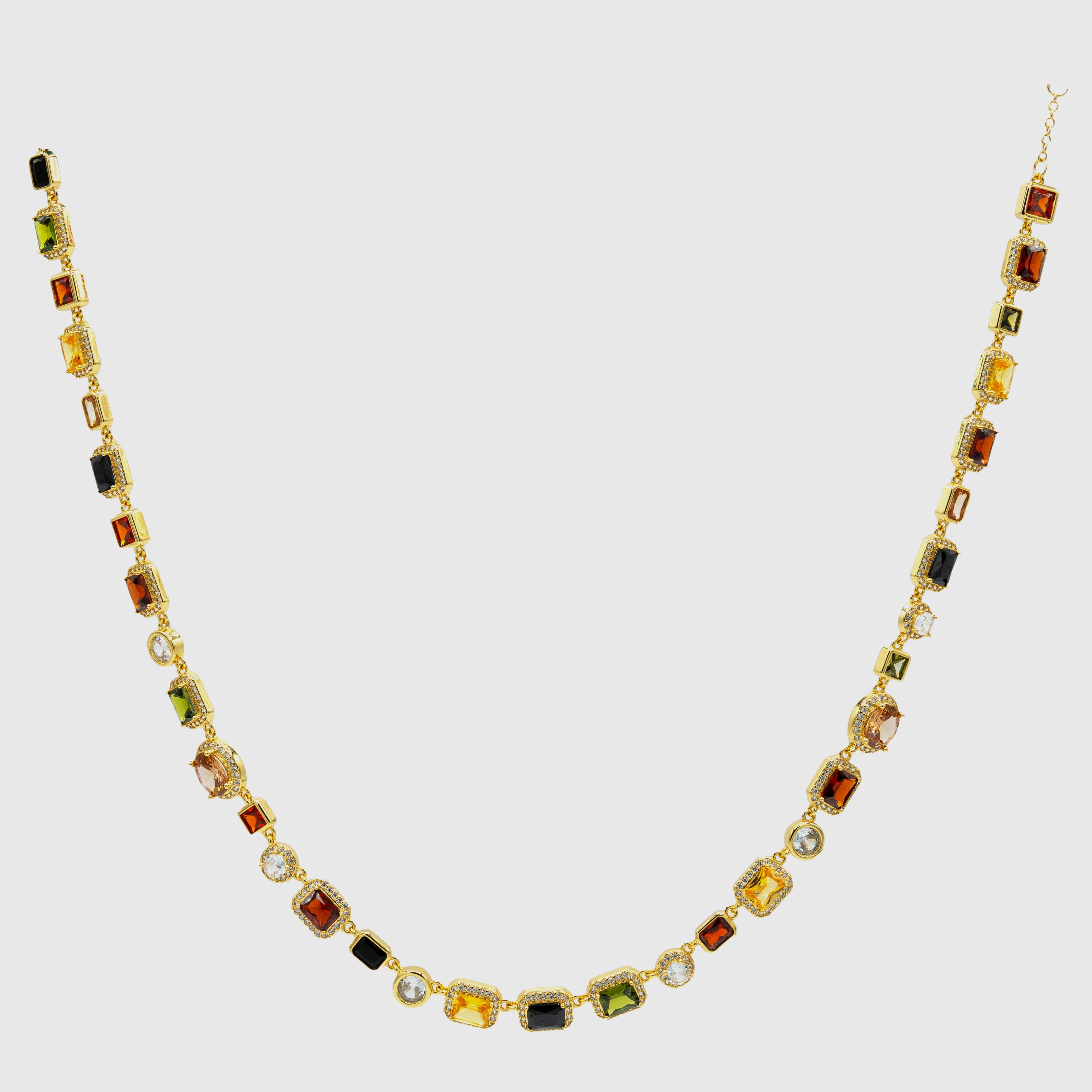GEMSTONE NECKLACE (GOLD)