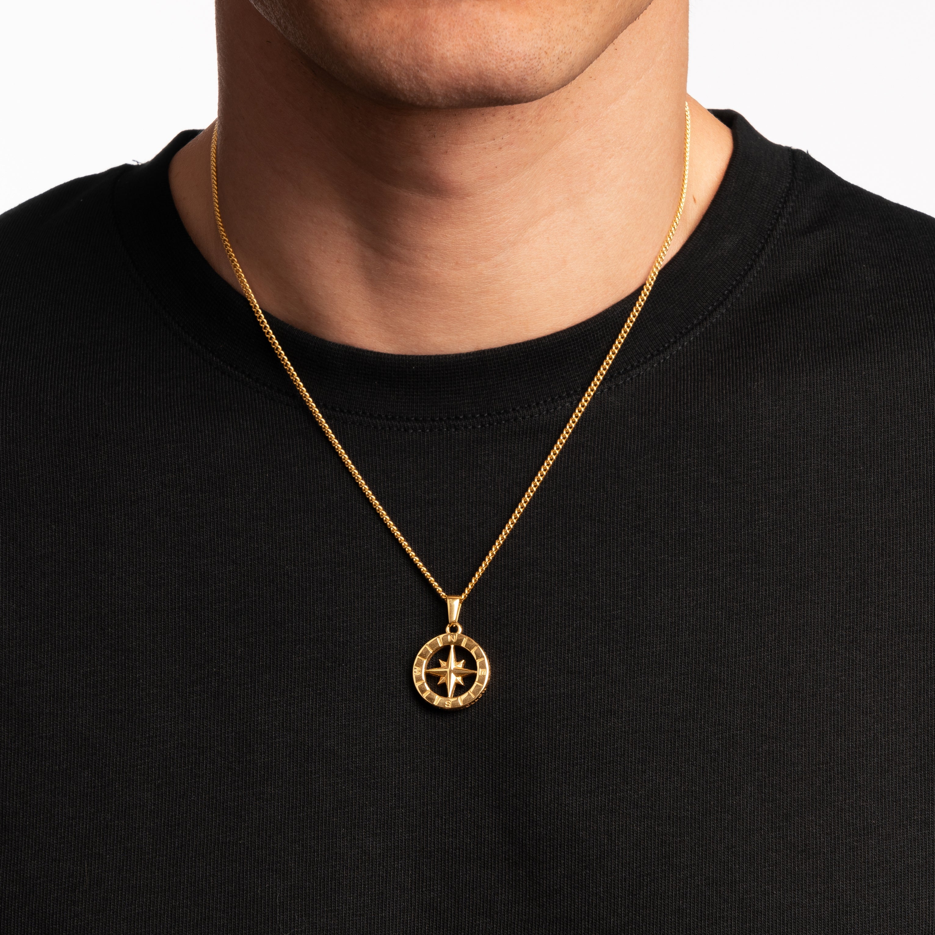 COMPASS PENDANT (GOLD)