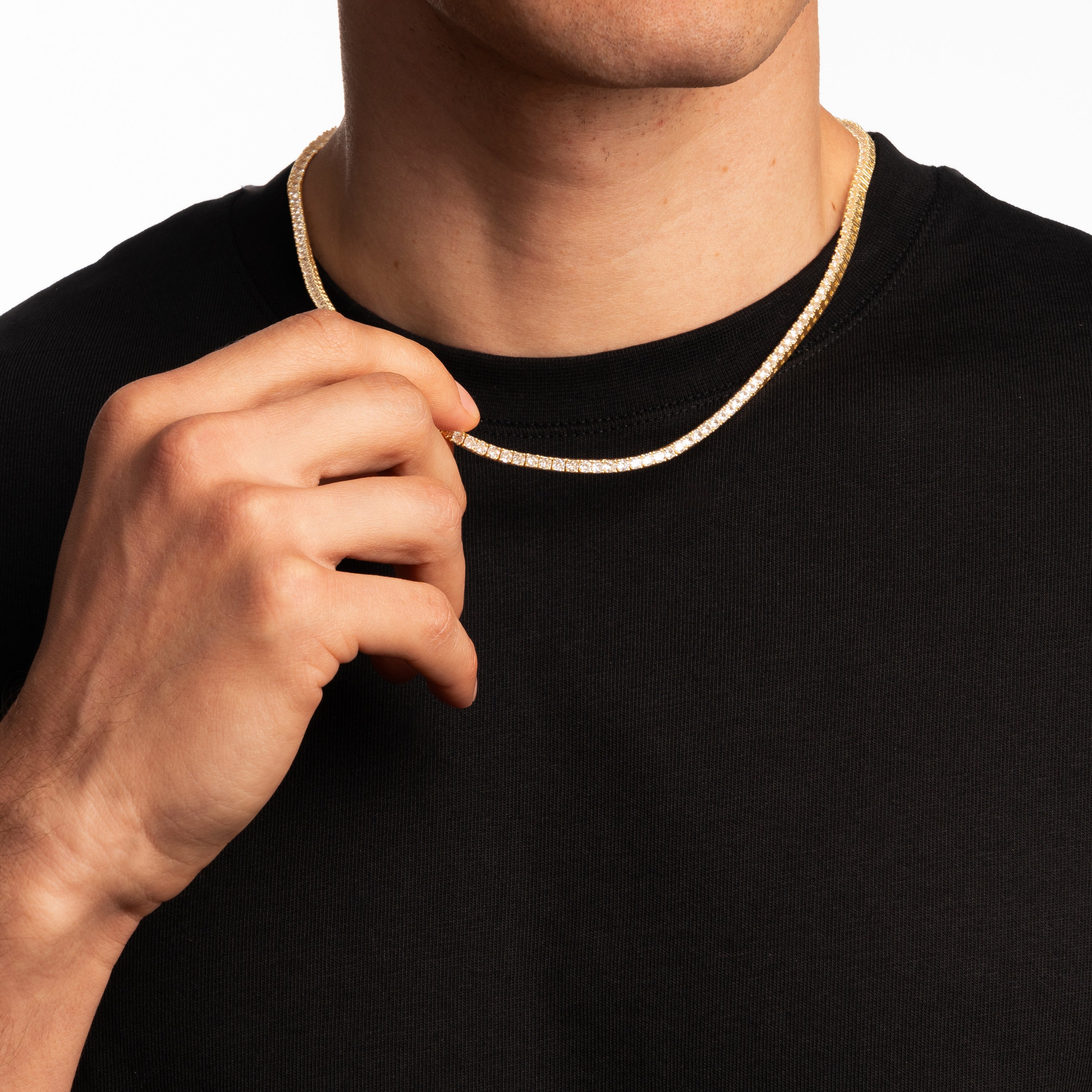 TENNIS CHAIN (GOLD) 3MM