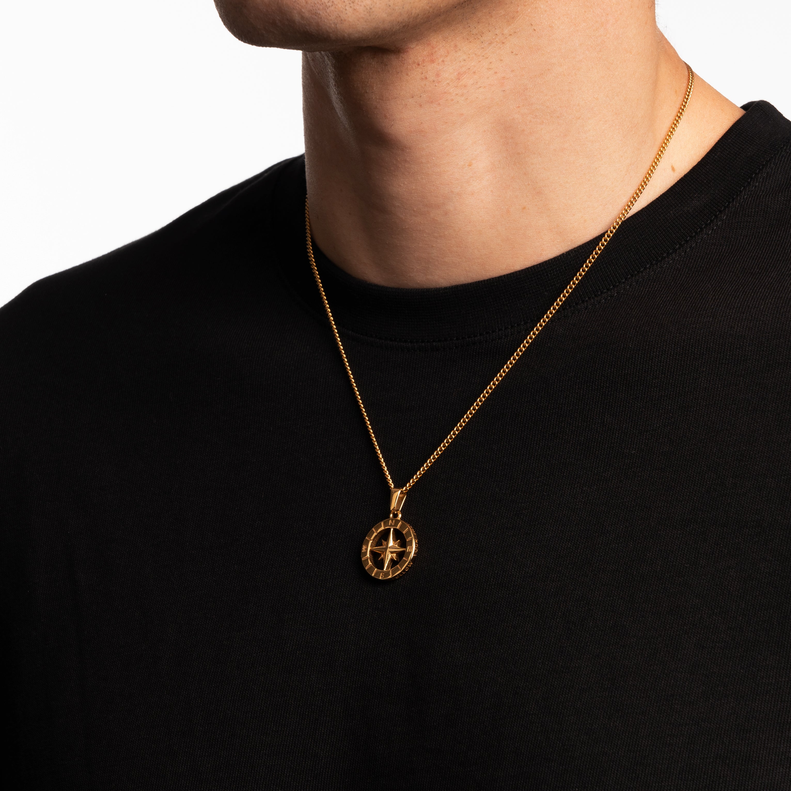 COMPASS PENDANT (GOLD)