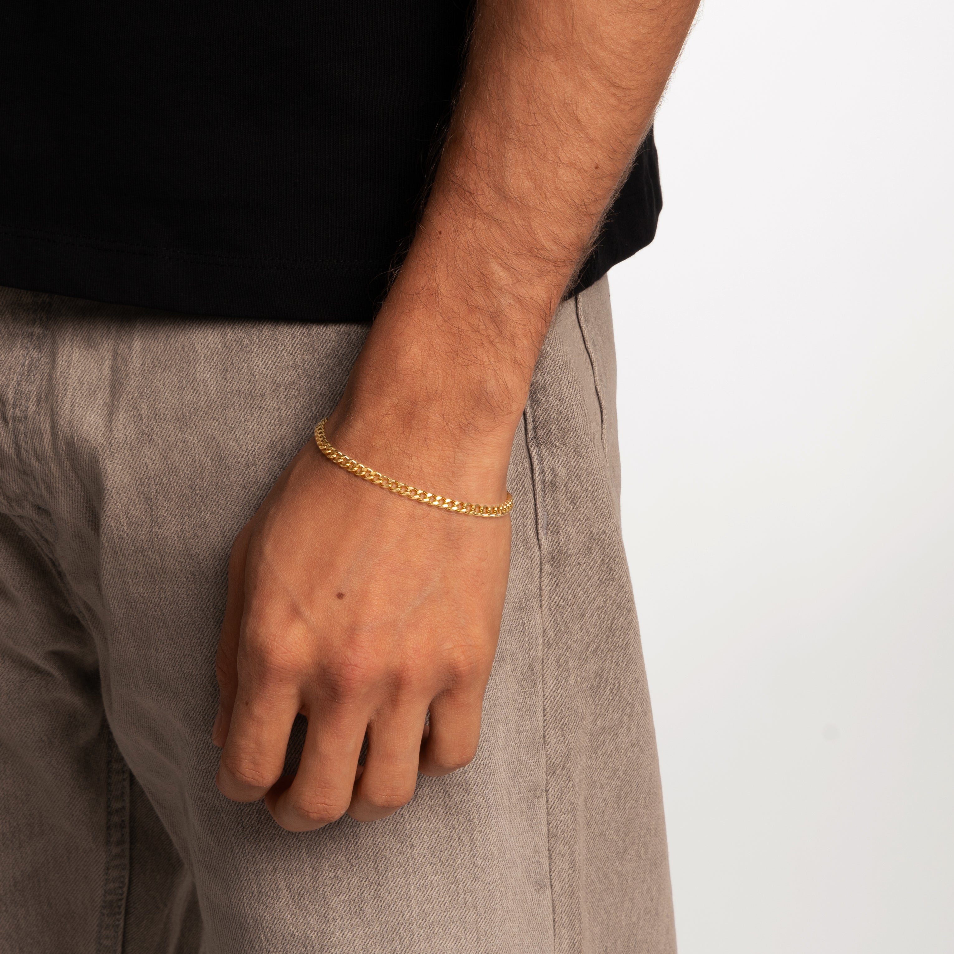CUBAN BRACELET (GOLD) 4MM