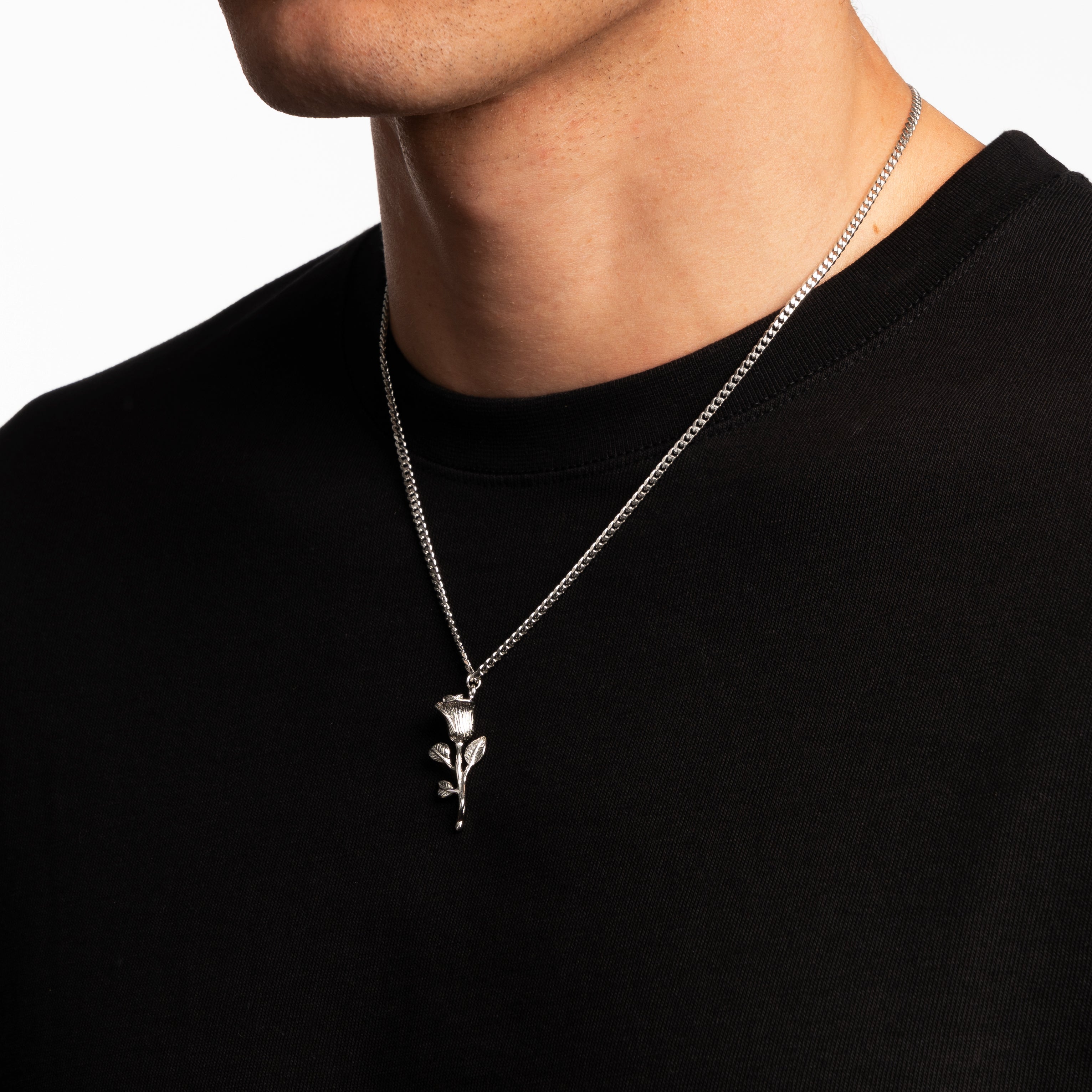ROSE PENDANT (SILVER)