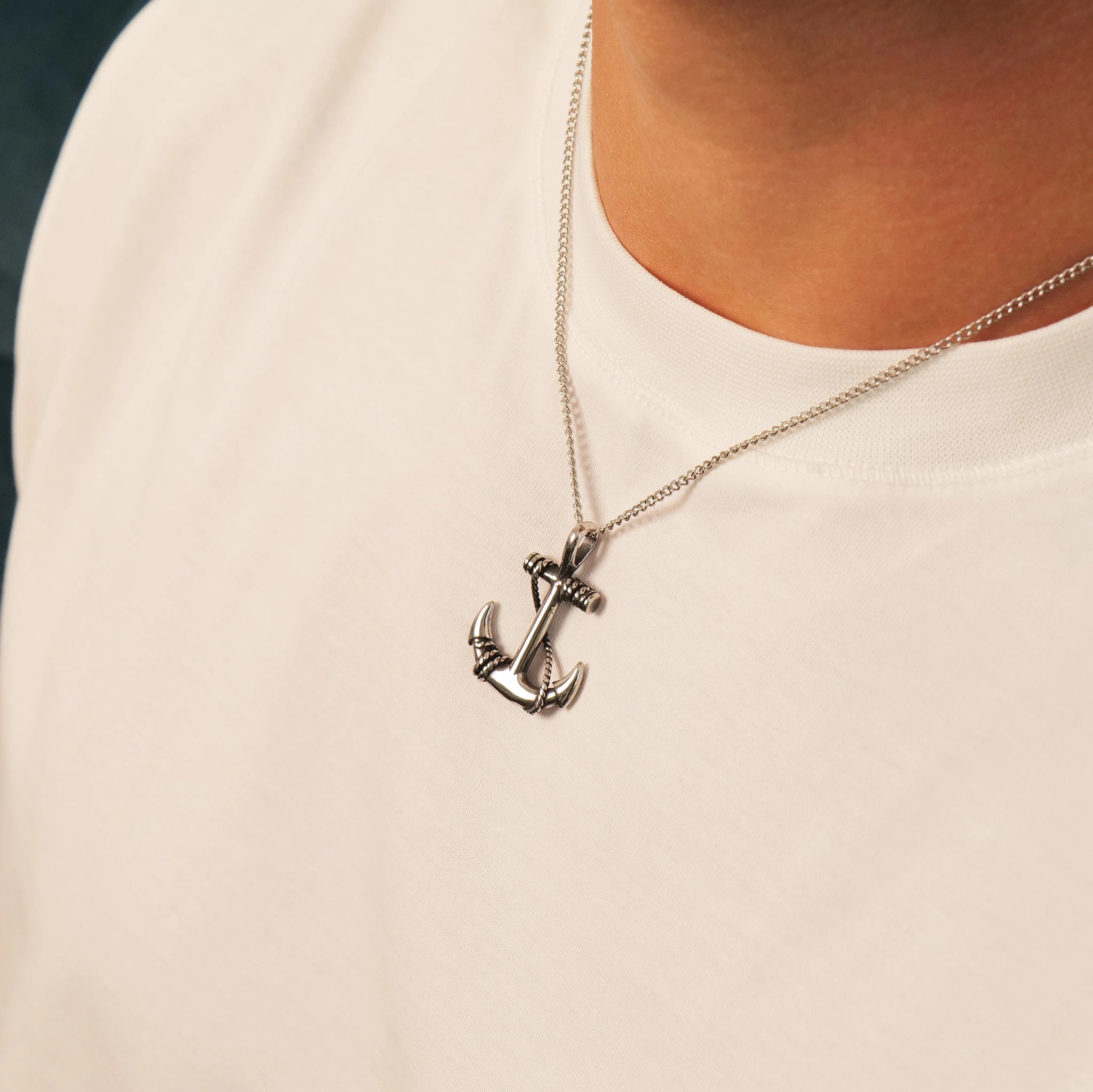 Anchor Pendant (Silver)
