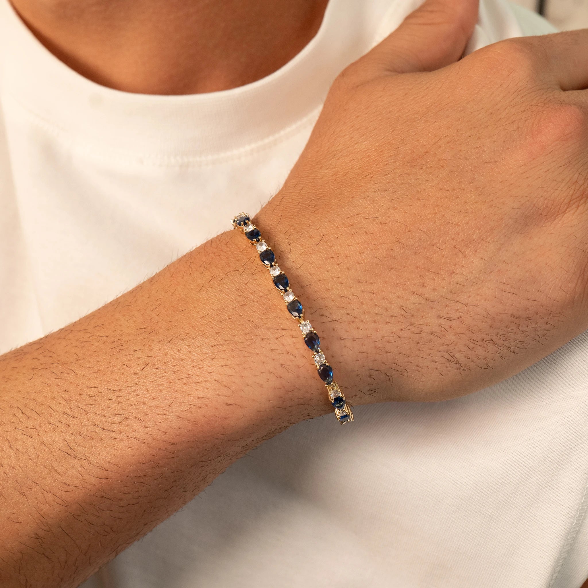 Blue Sapphire Bracelet (Gold)