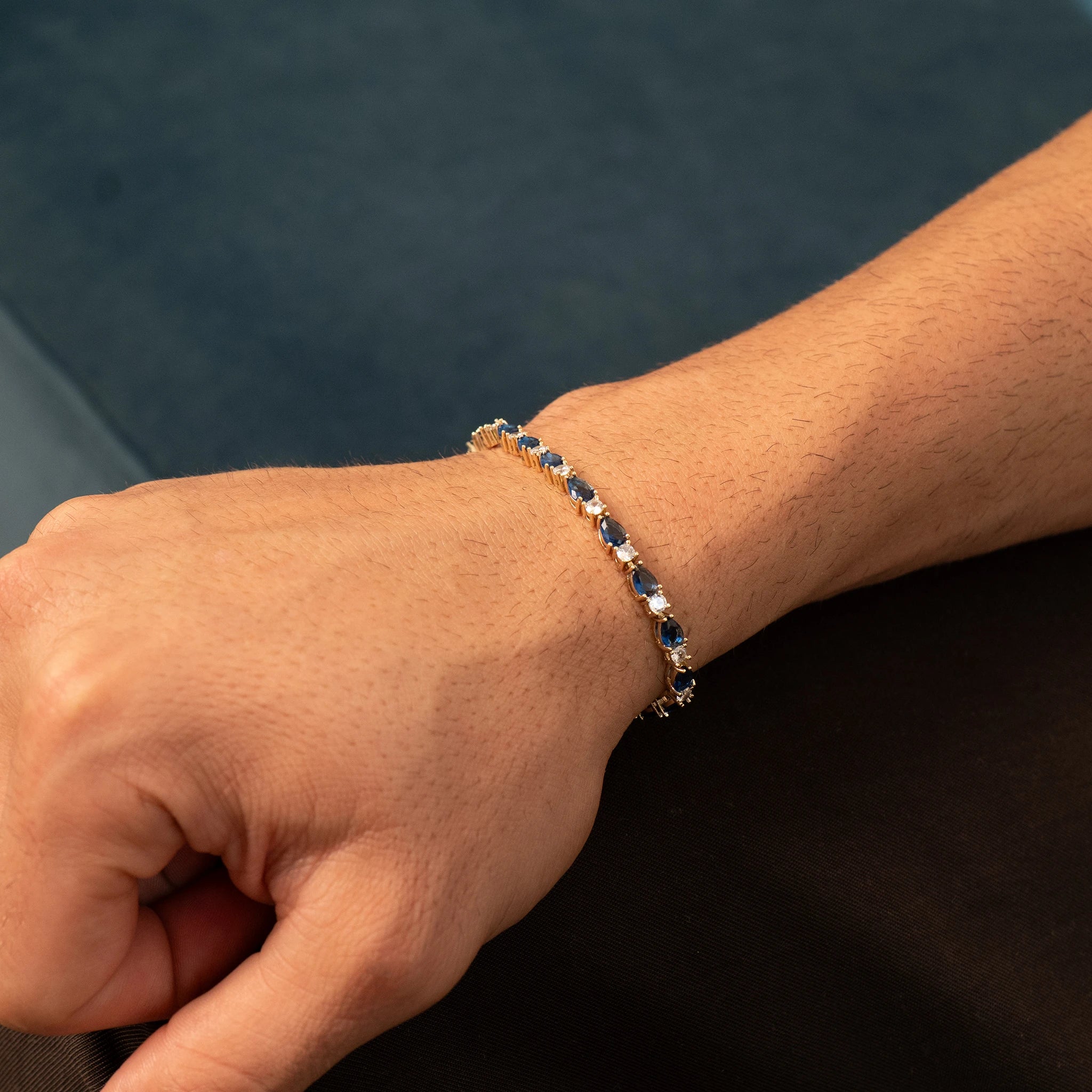 Blue Sapphire Bracelet (Gold)