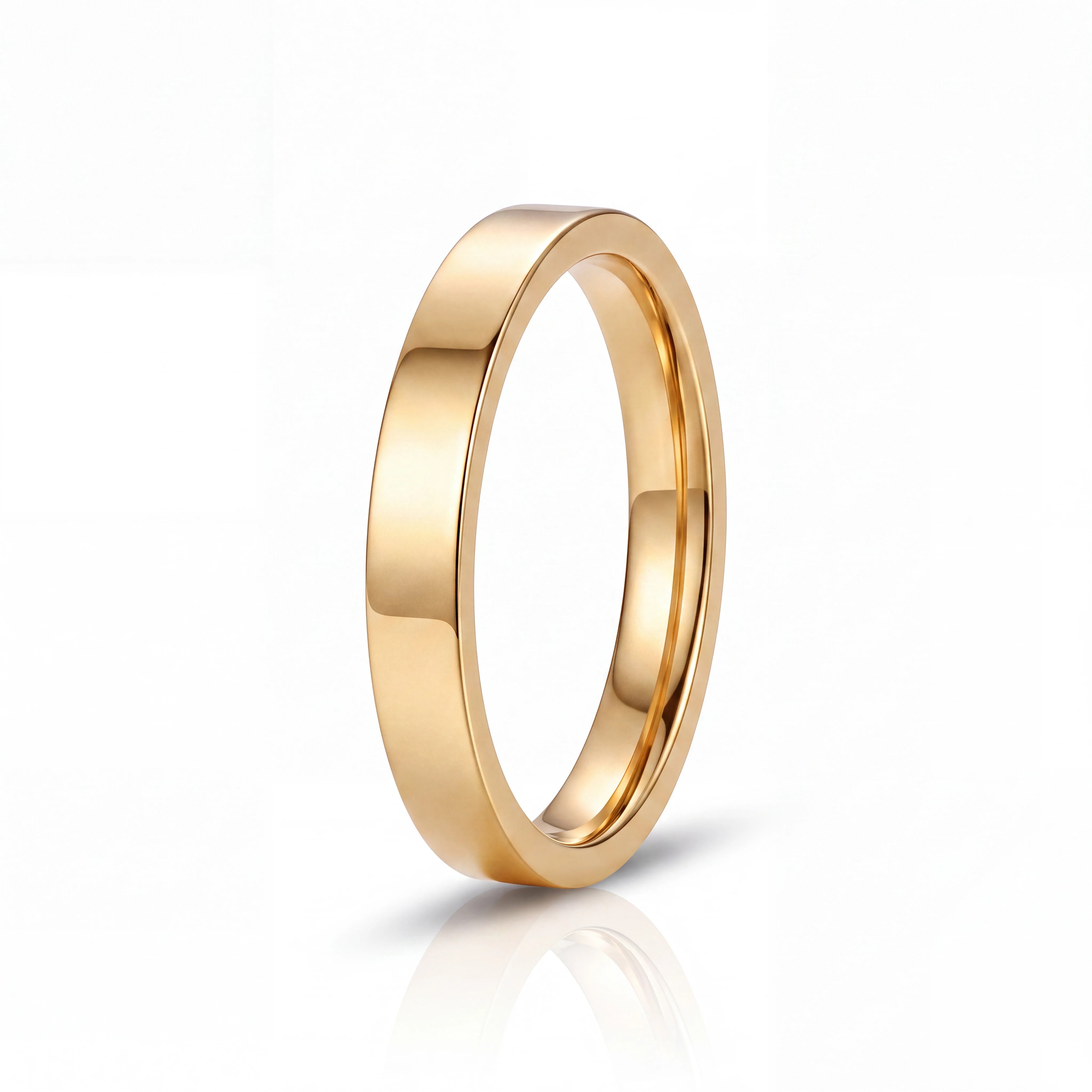 Flat Band Ring 4MM (Gold)