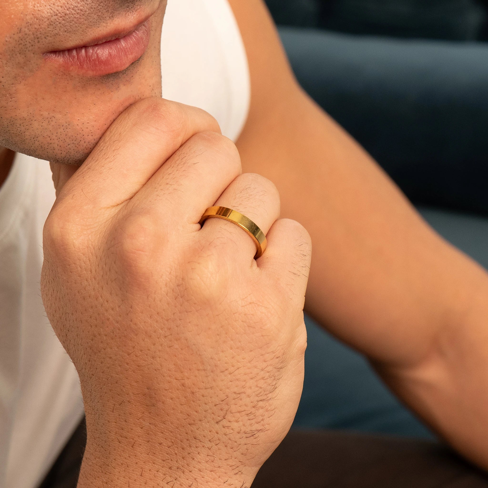 Flat Band Ring 4MM (Gold)