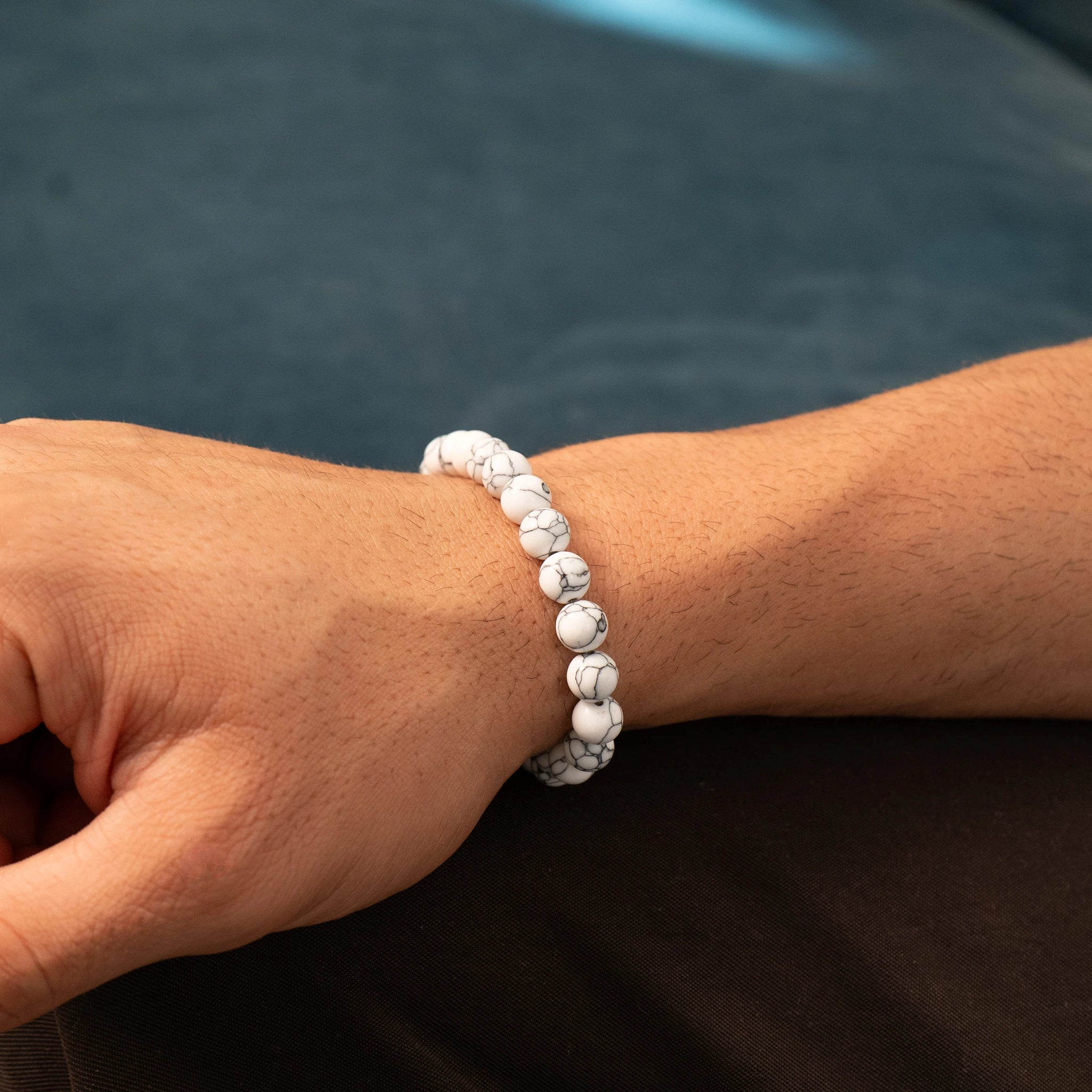 Howlite Bead Bracelet