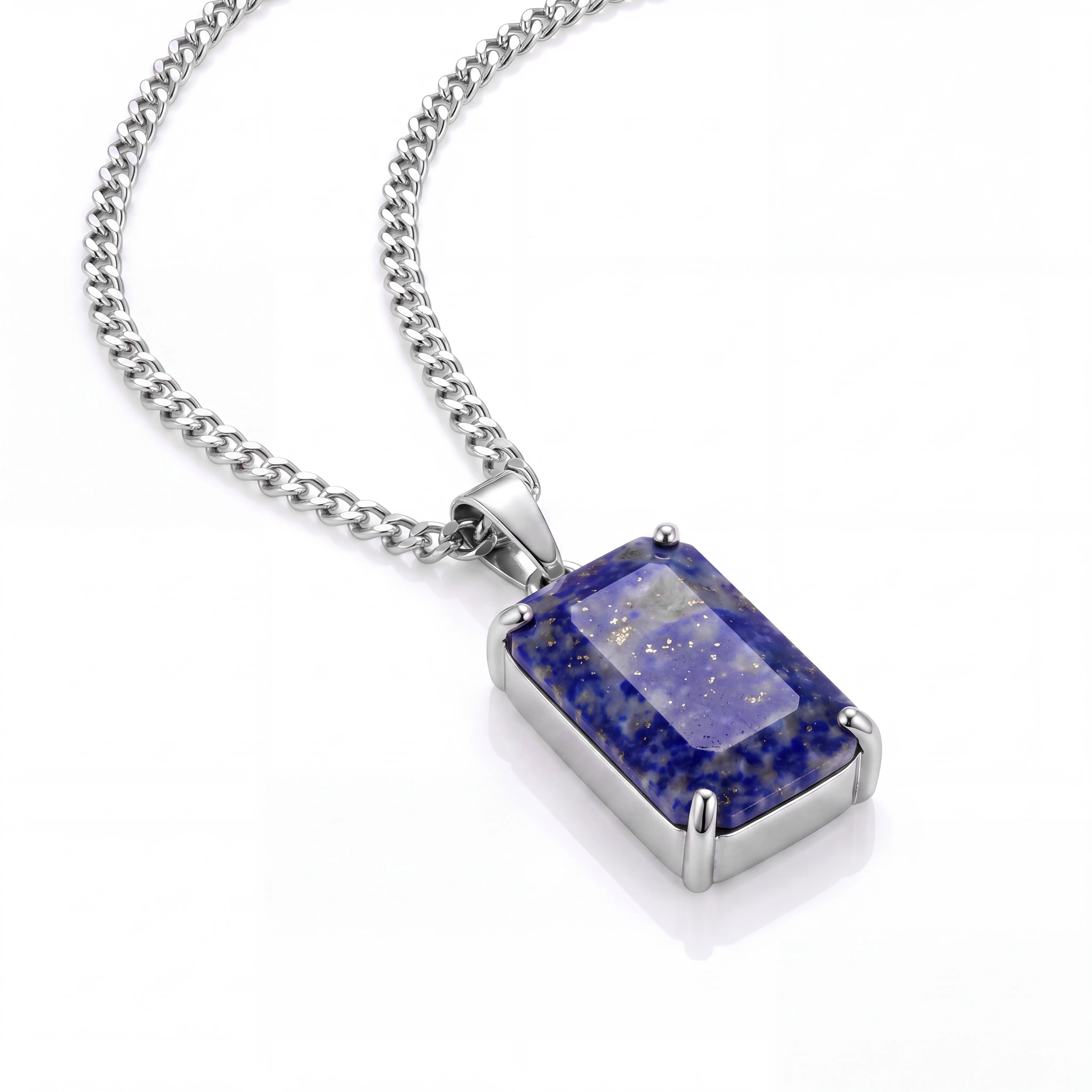 Lapis Lazuli Pendant (Silver)