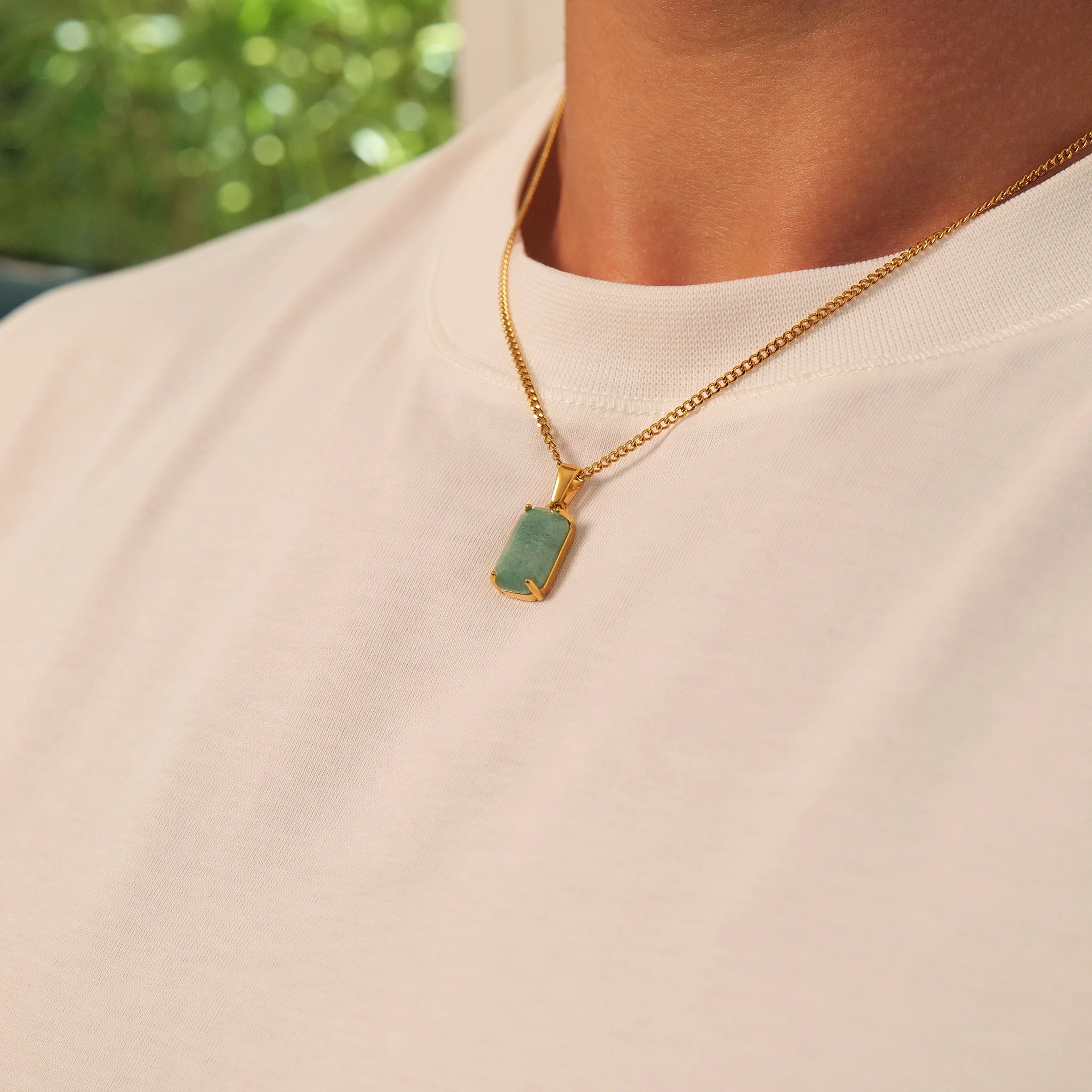 Limestone Pendant (Gold)