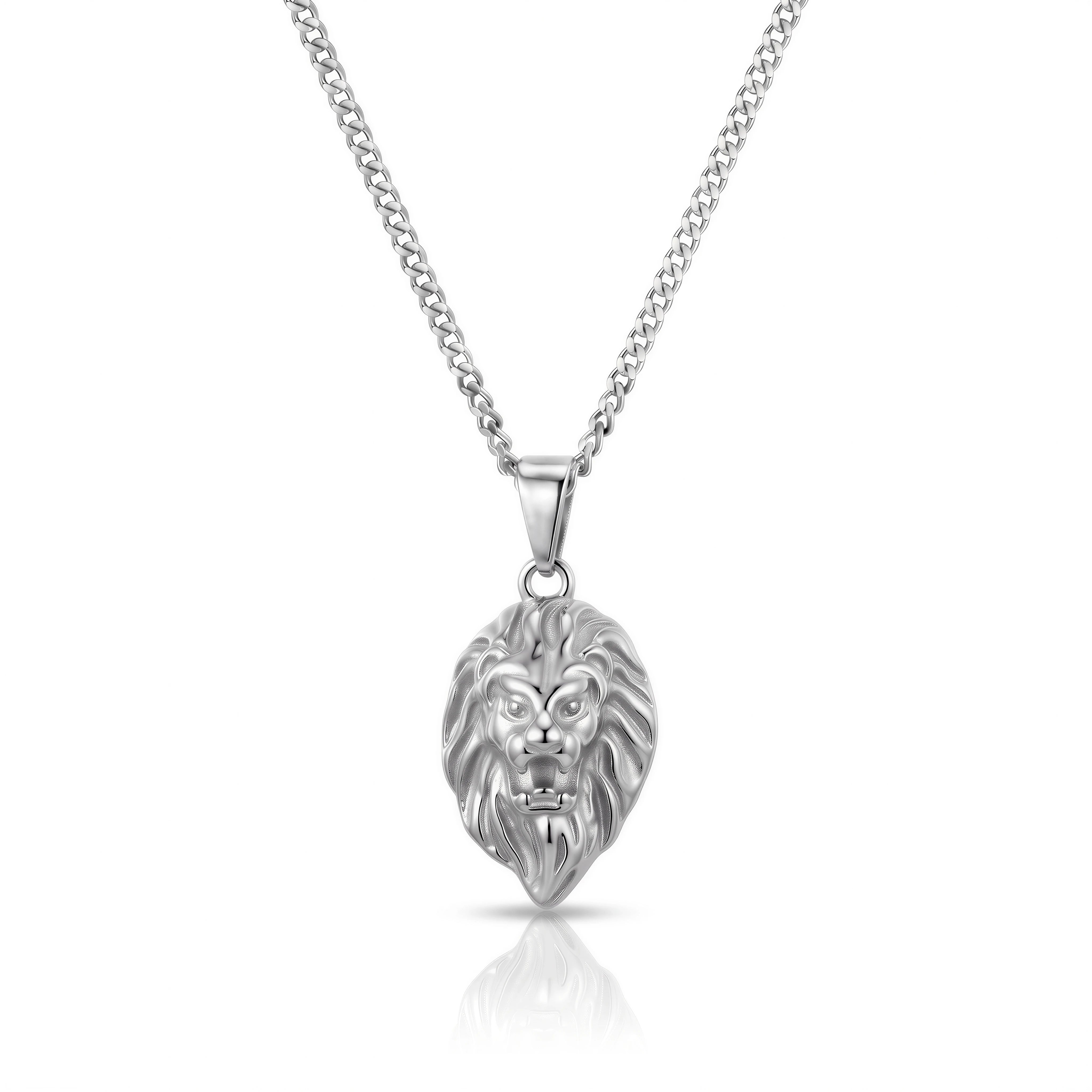 Lion Pendant (Silver)