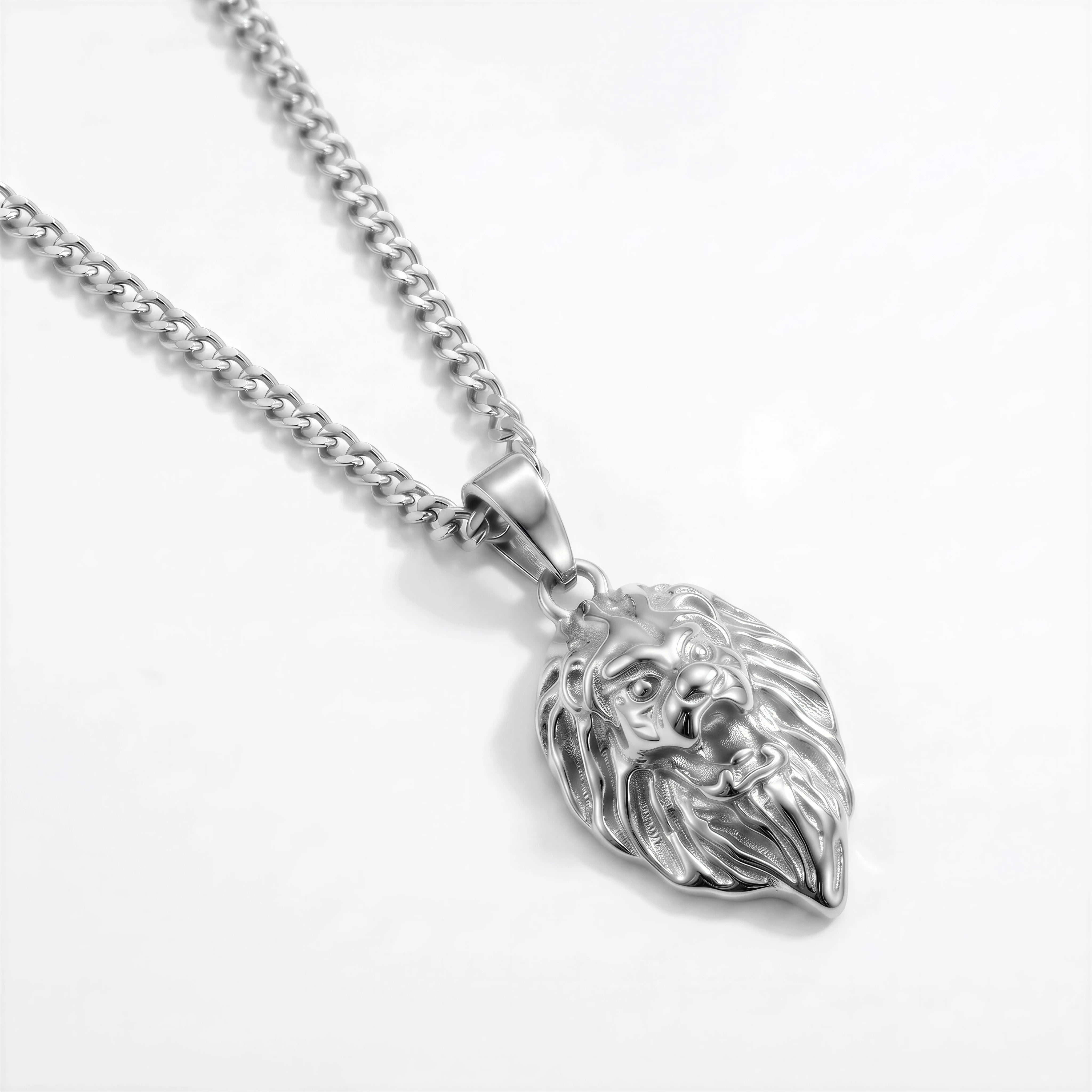 Lion Pendant (Silver)