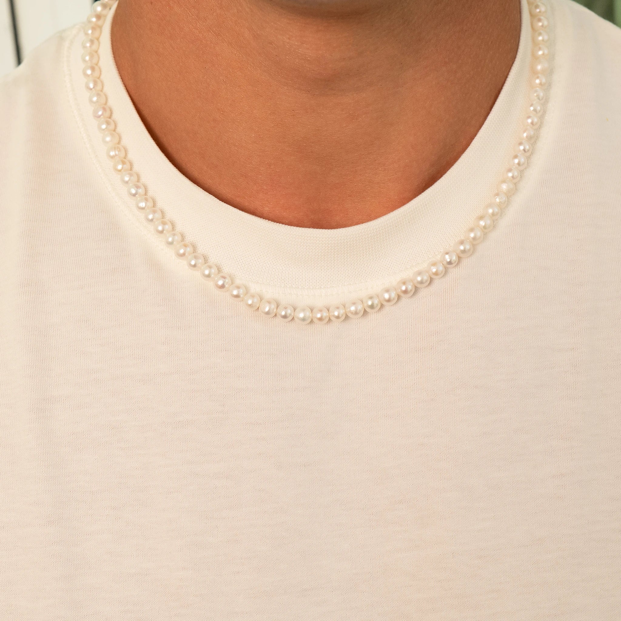 Natural Pearl Set (Silver)