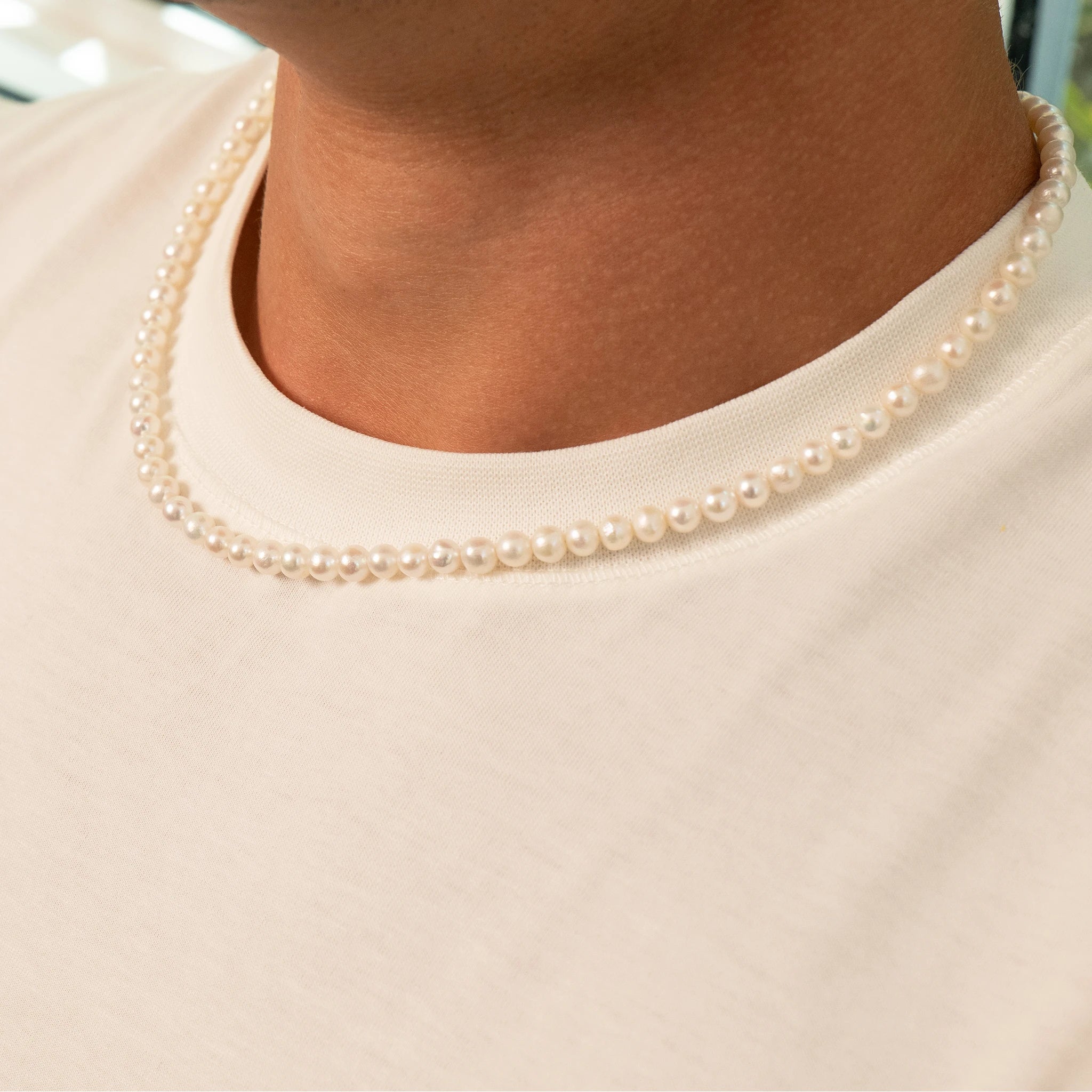 Natural Pearl Set (Silver)