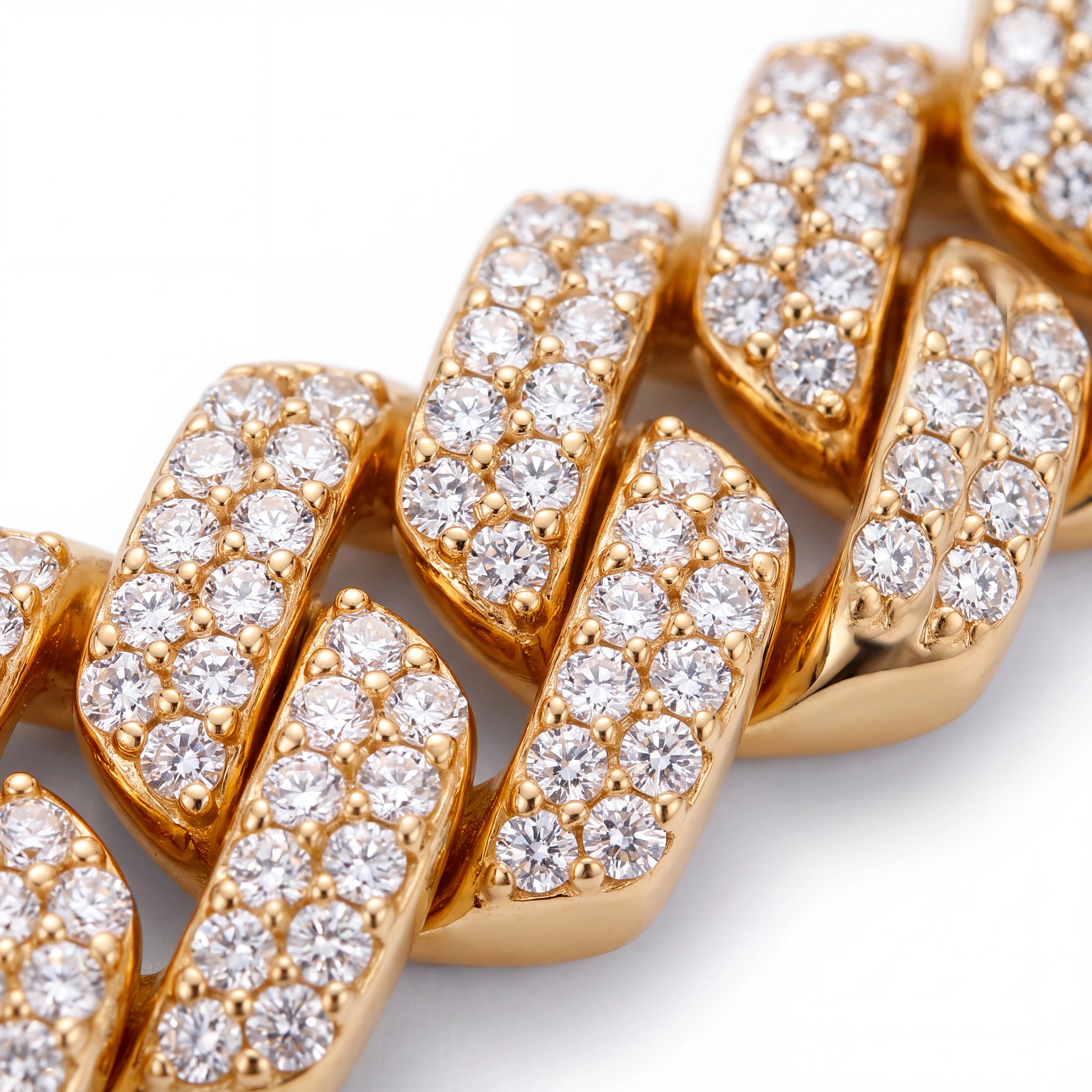 Micro Cuban Iced Bracelet (Gold)