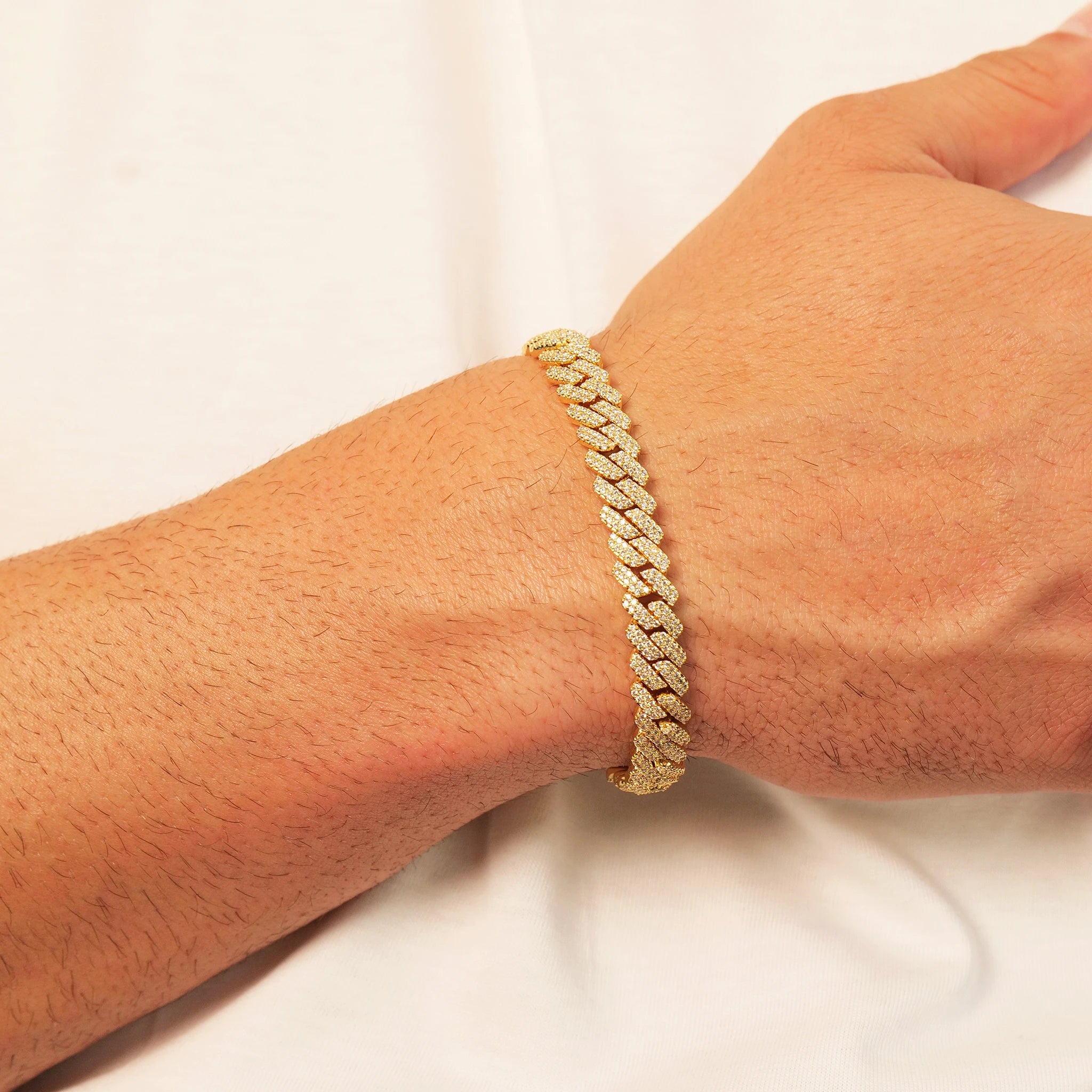 Prong Link Iced Cuban Set (Gold)