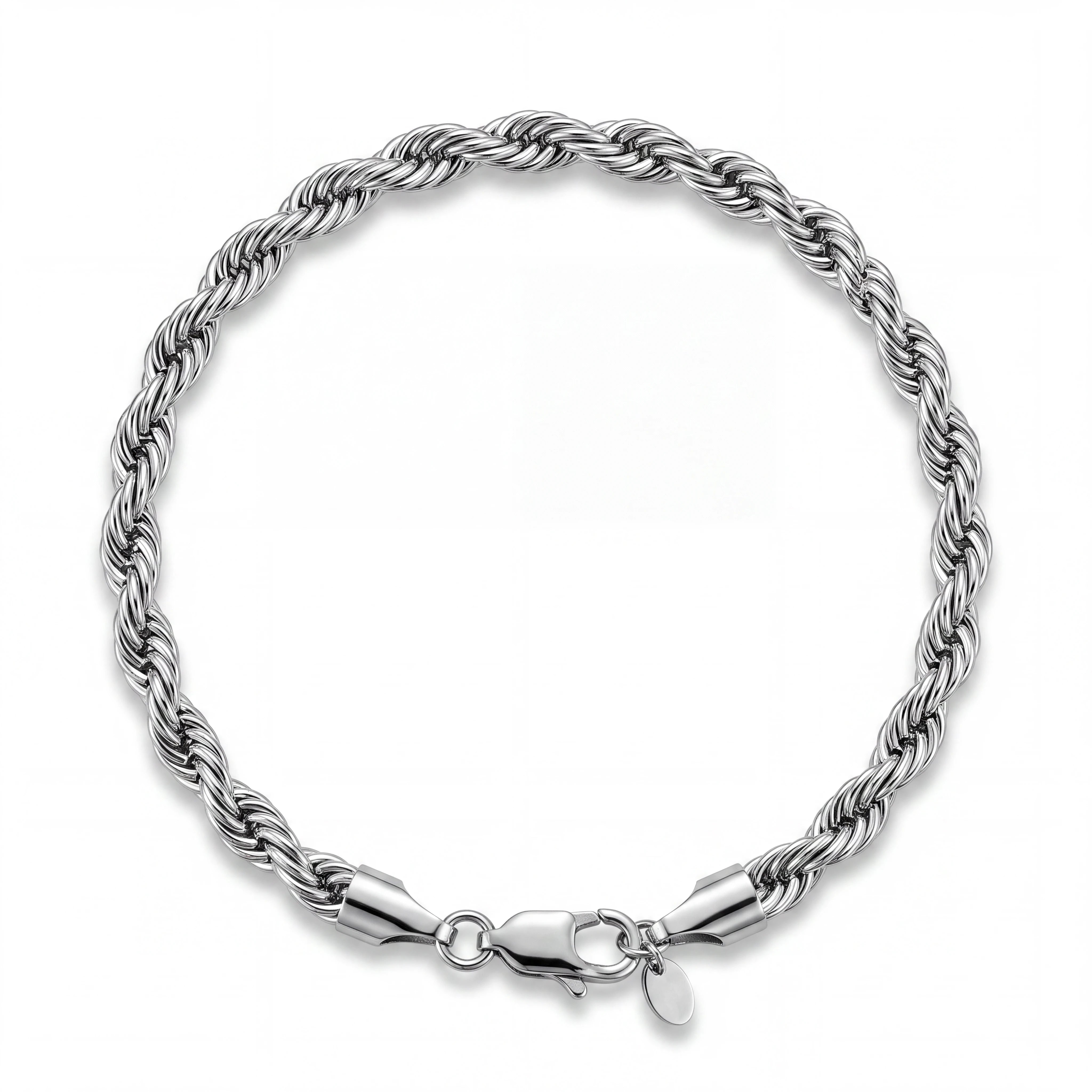 ROPE BRACELET (SILVER) 5MM