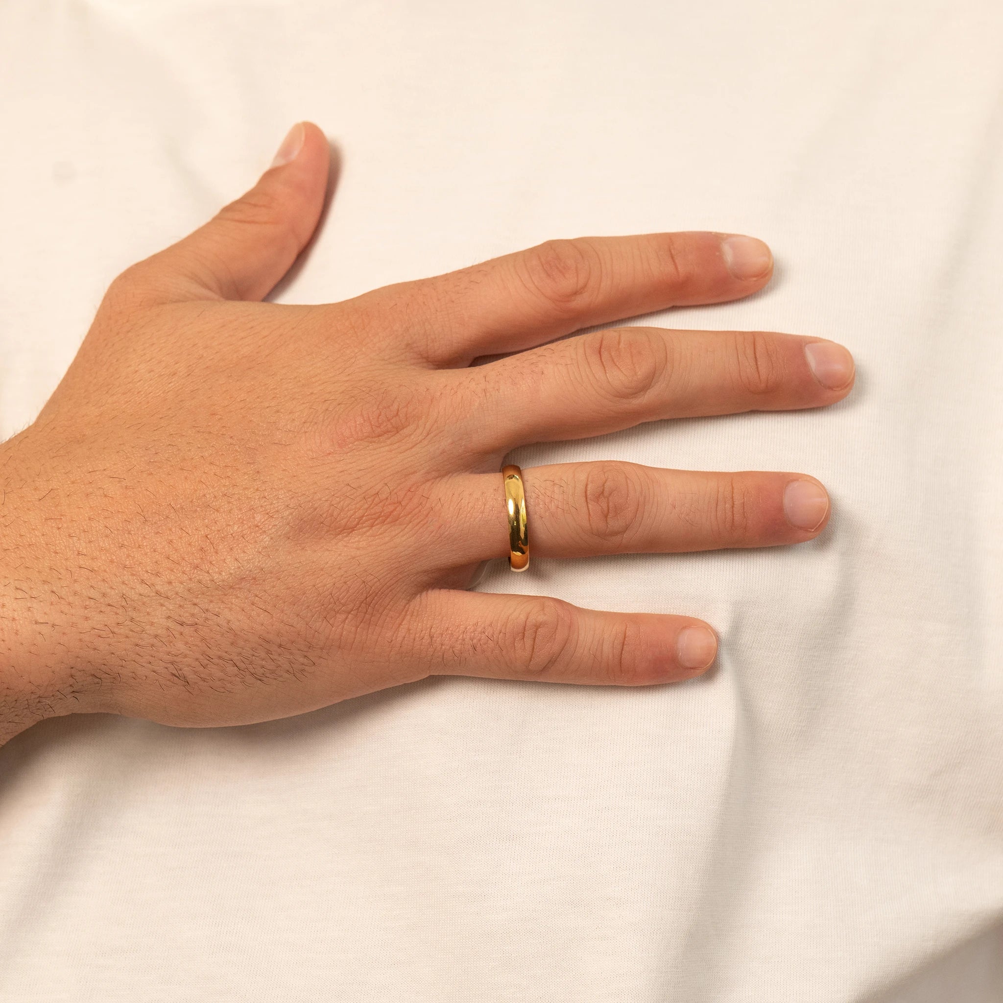 Round Band Ring 4MM (Gold)