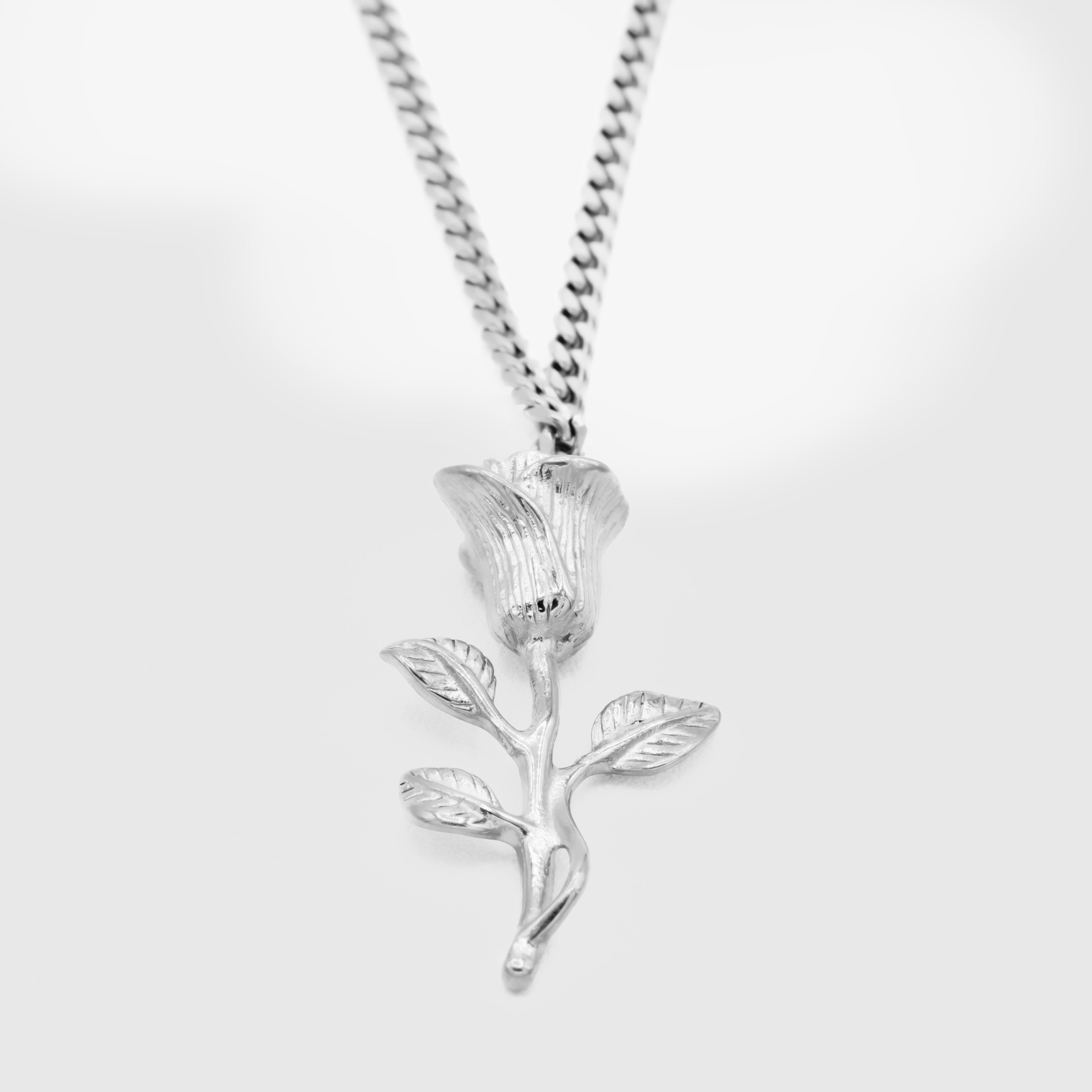 ROSE PENDANT (SILVER)