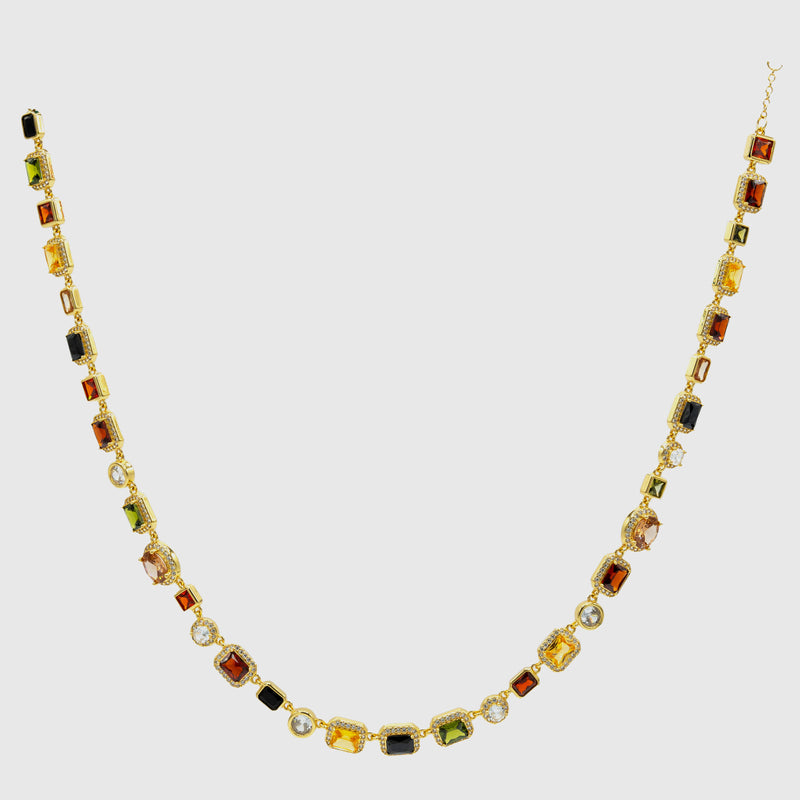 GEMSTONE NECKLACE (GOLD)