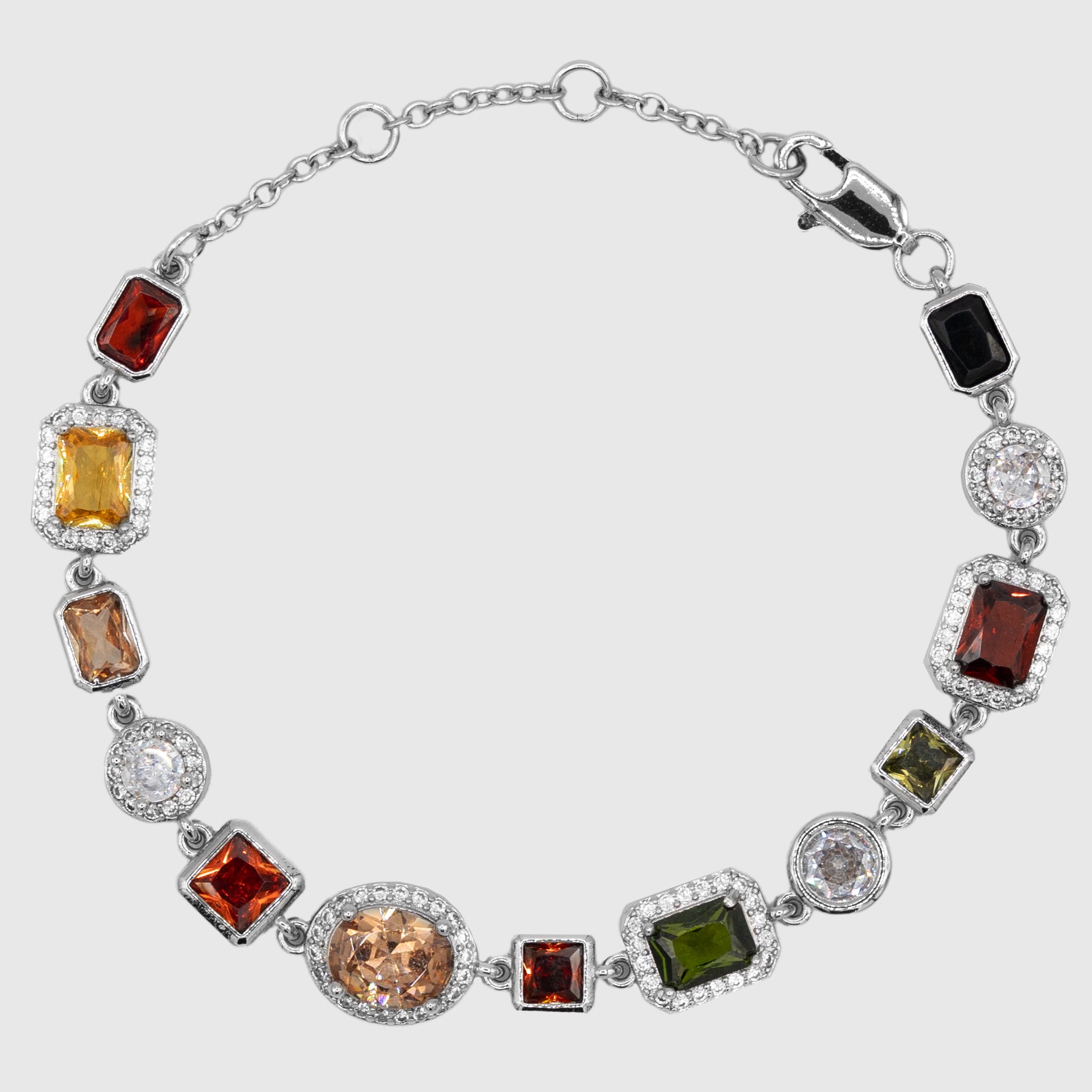 GEMSTONE BRACELET (SILVER)