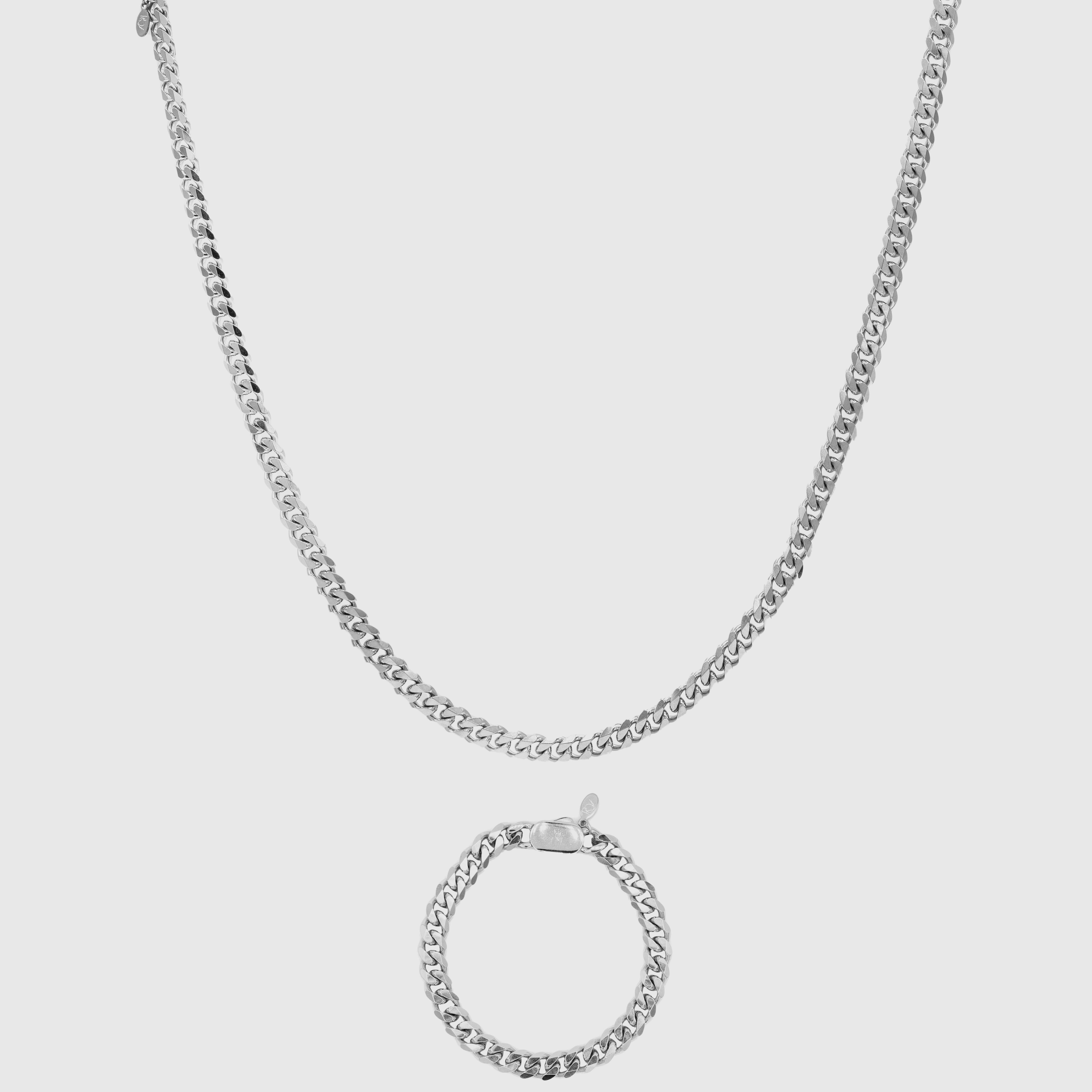 CUBAN 8MM SET (SILVER)