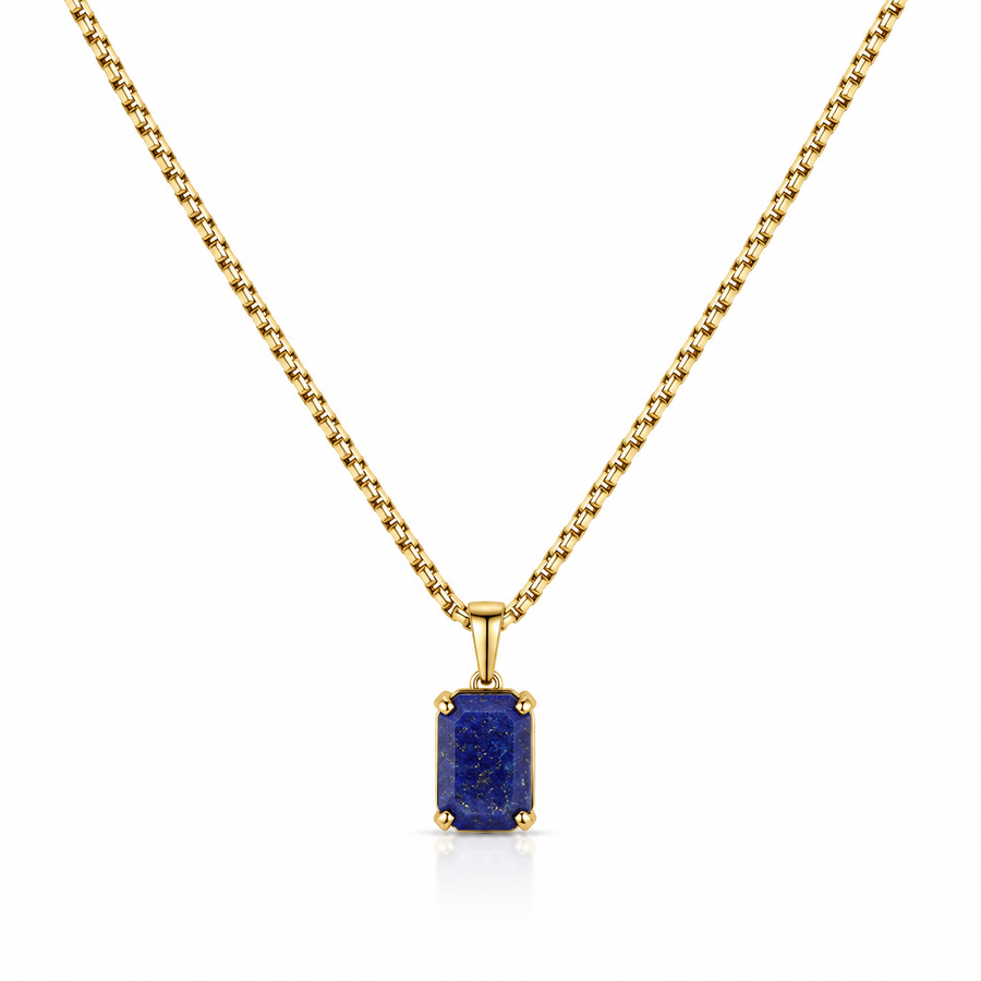 Lapis Lazuli Pendant (Gold)