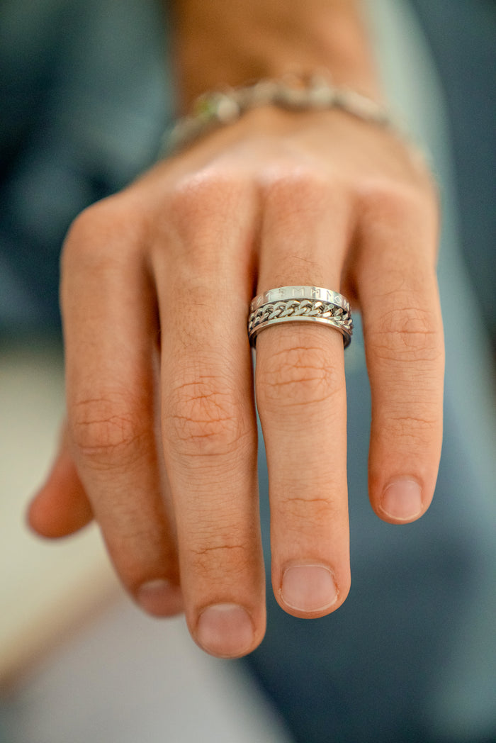 ROPE RING (SILVER)
