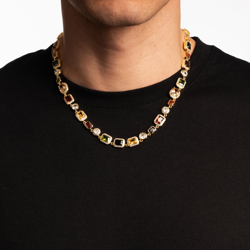 GEMSTONE NECKLACE (GOLD)