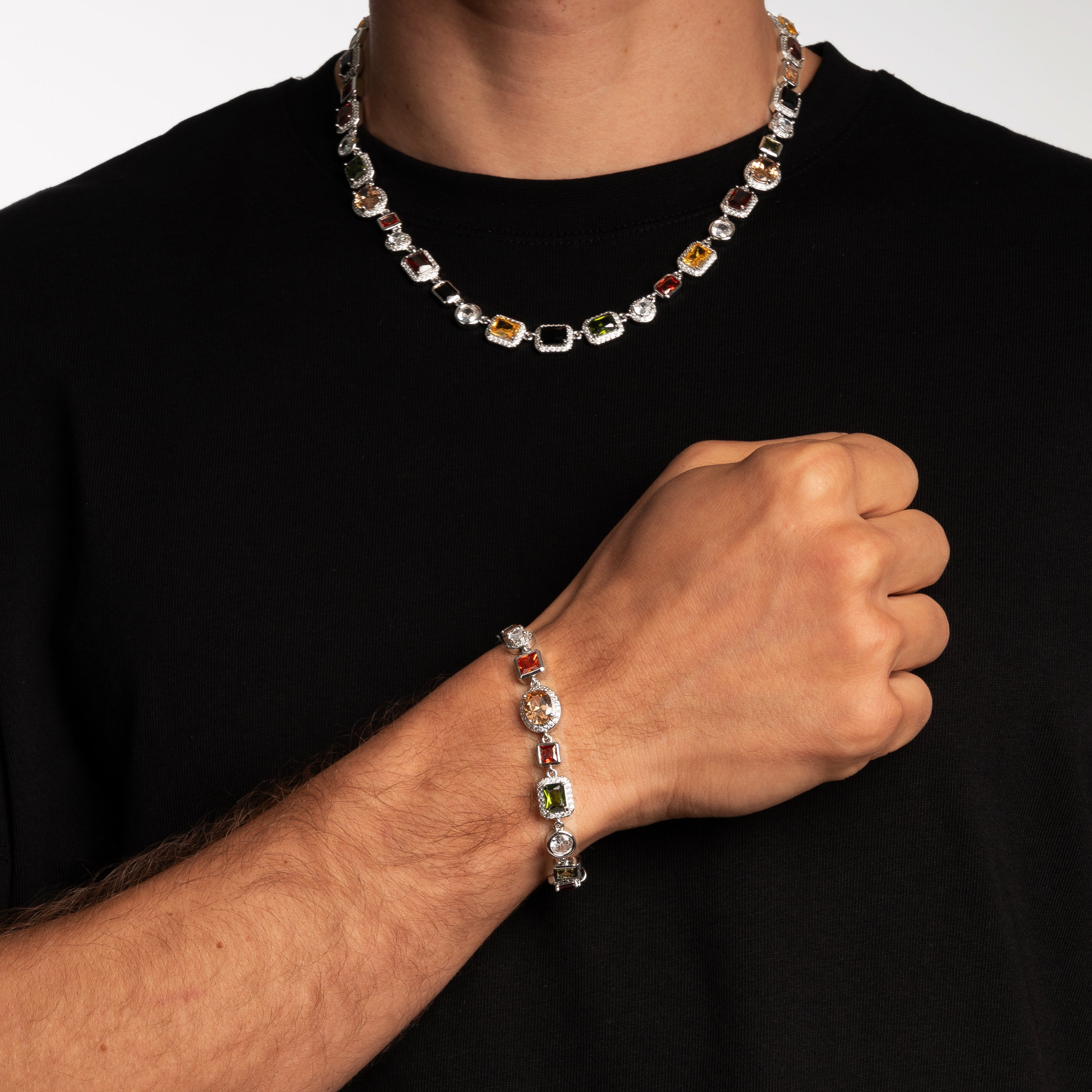 GEMSTONE SET (SILVER)
