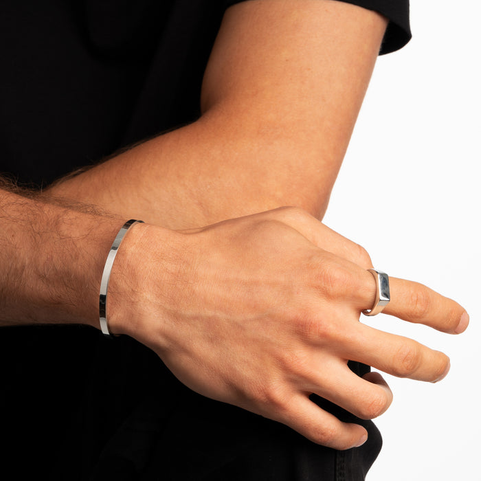 CLASSIC CUFF 4MM (SILVER)
