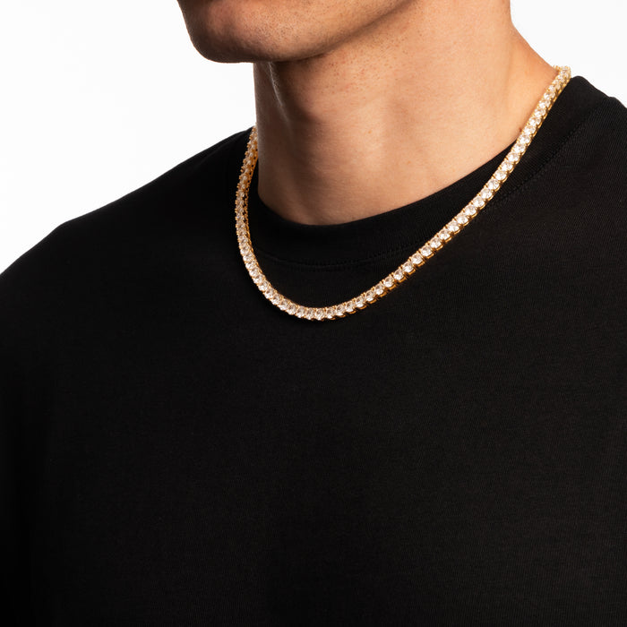 TENNIS CHAIN (GOLD) 5MM