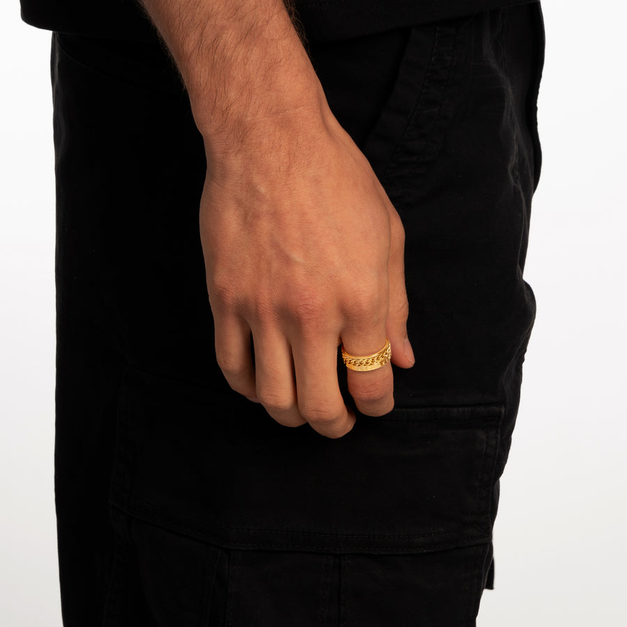 ROPE RING (Gold)