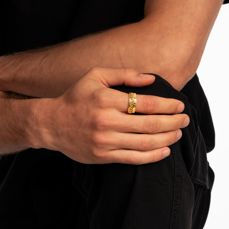 ROPE RING (Gold)