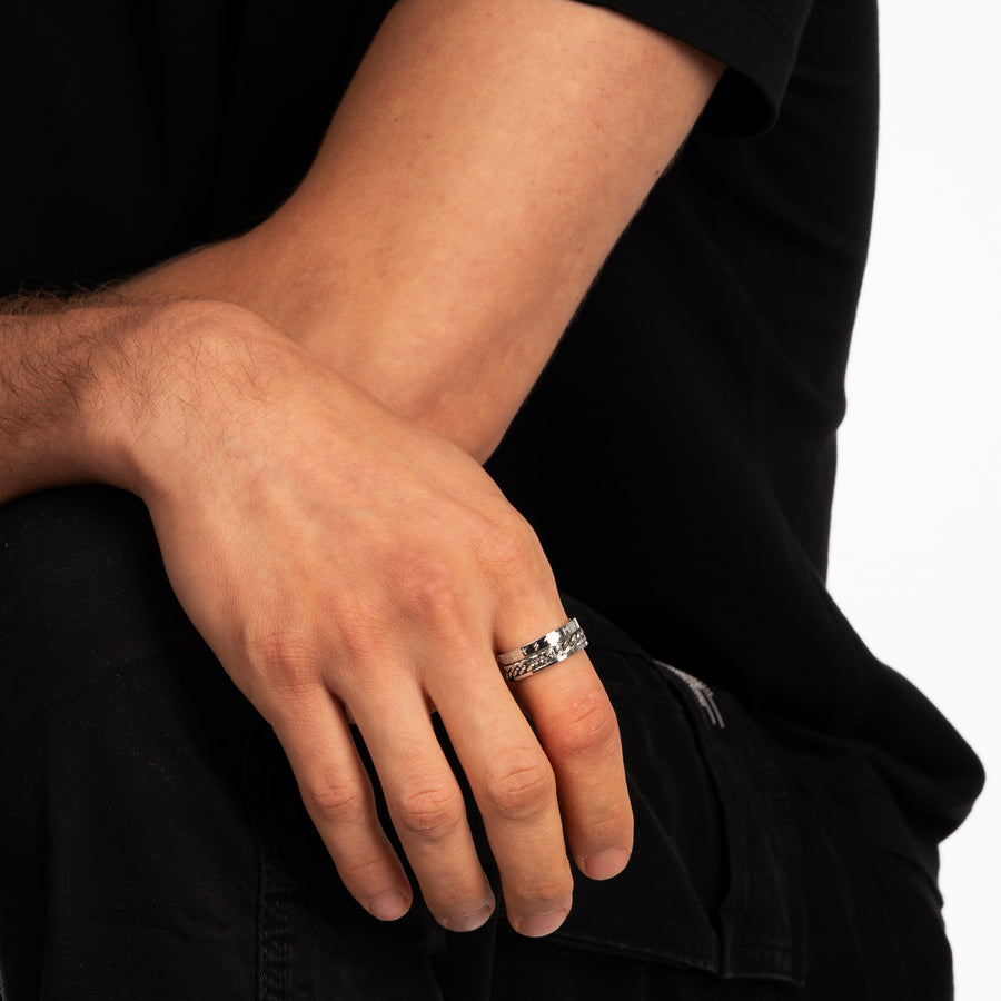 ROPE RING (SILVER)