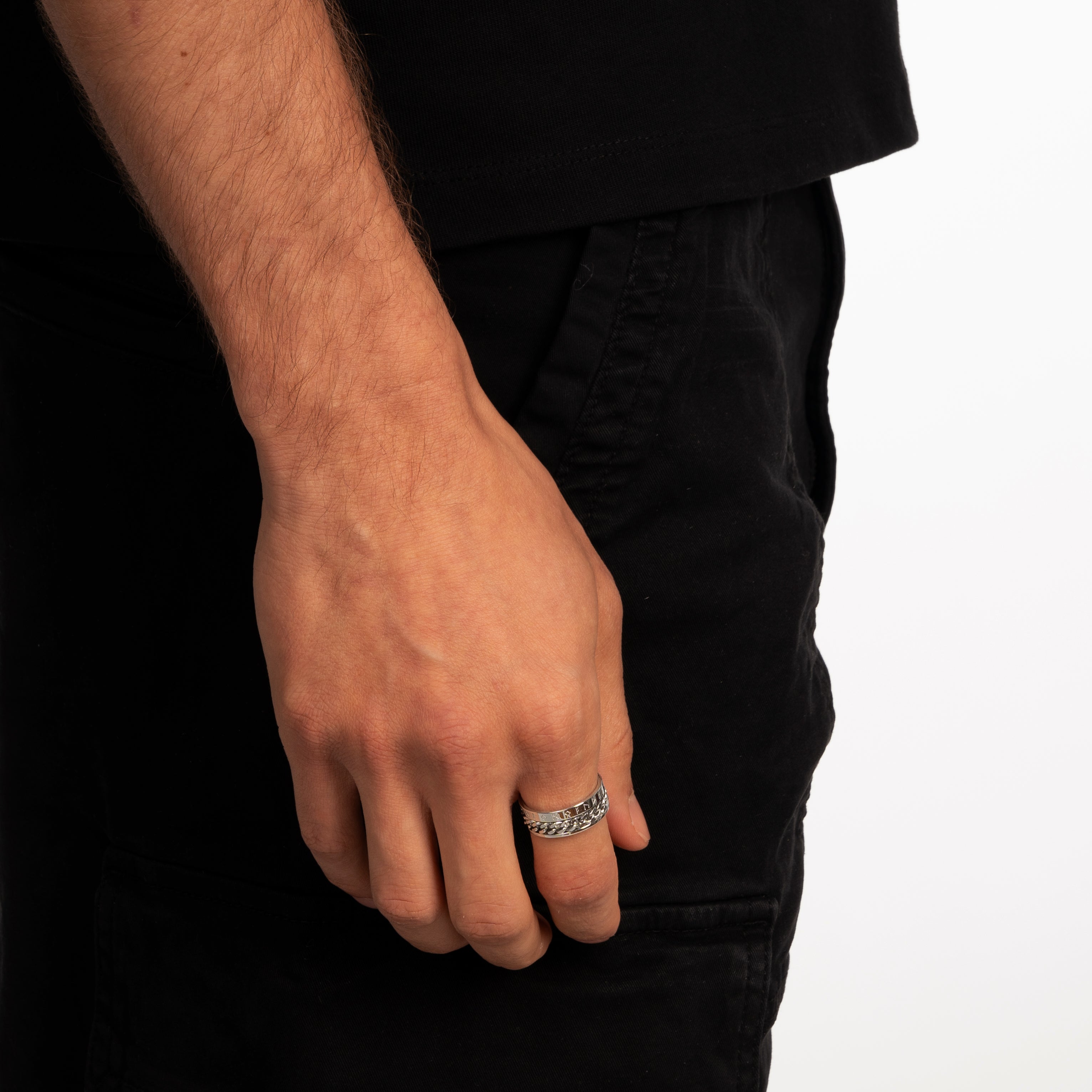 ROPE RING (SILVER)