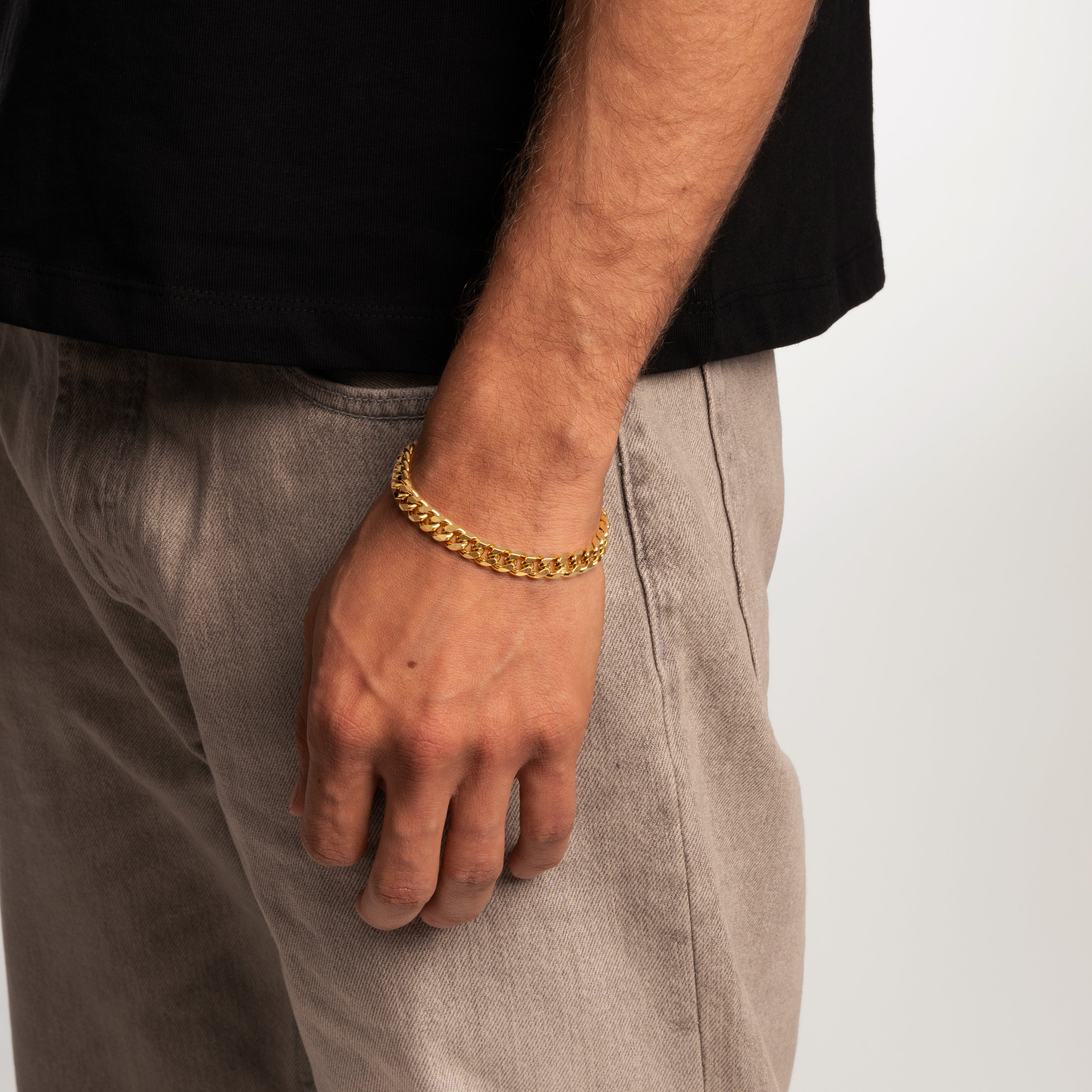 CUBAN BRACELET (GOLD) 8MM