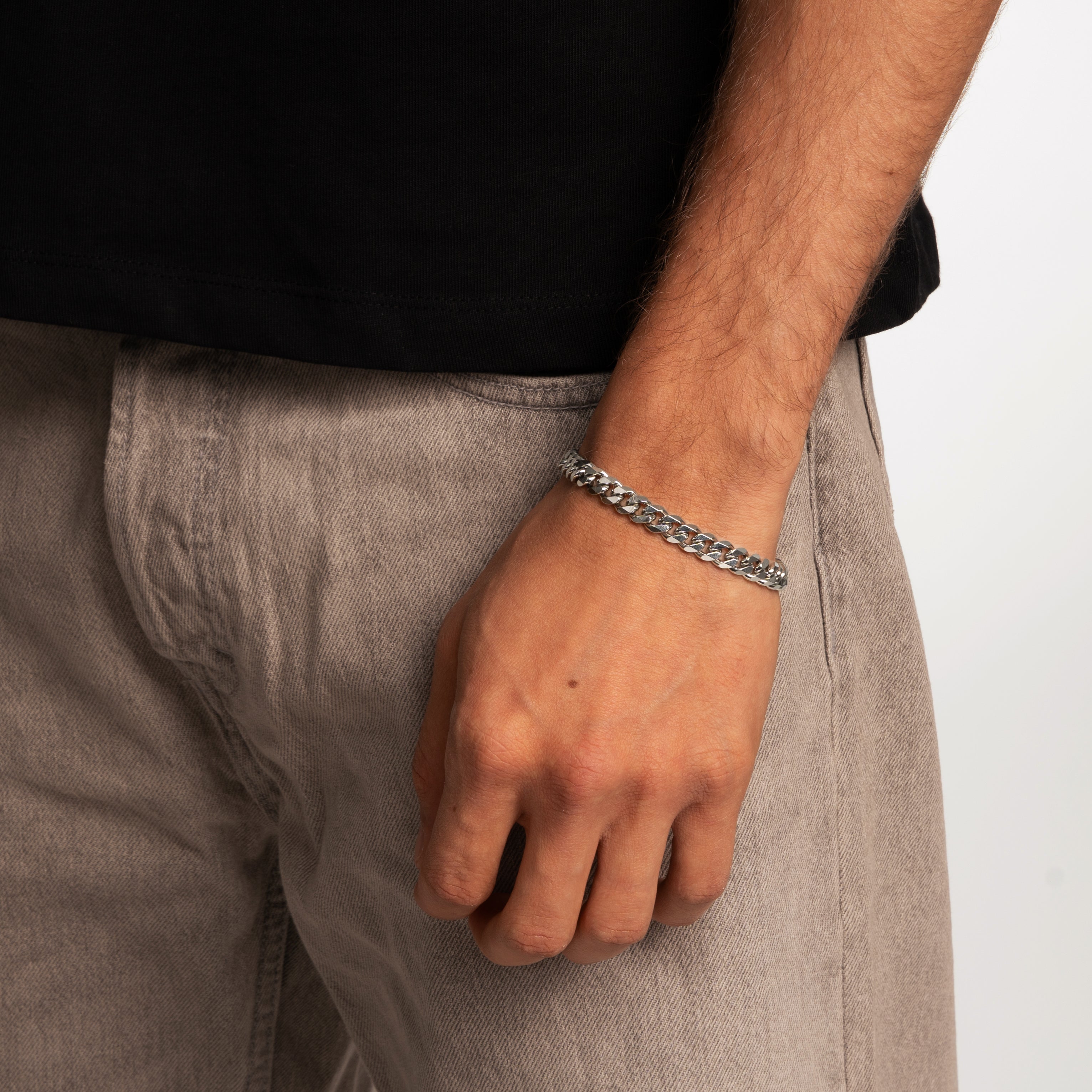 CUBAN BRACELET (SILVER) 8MM