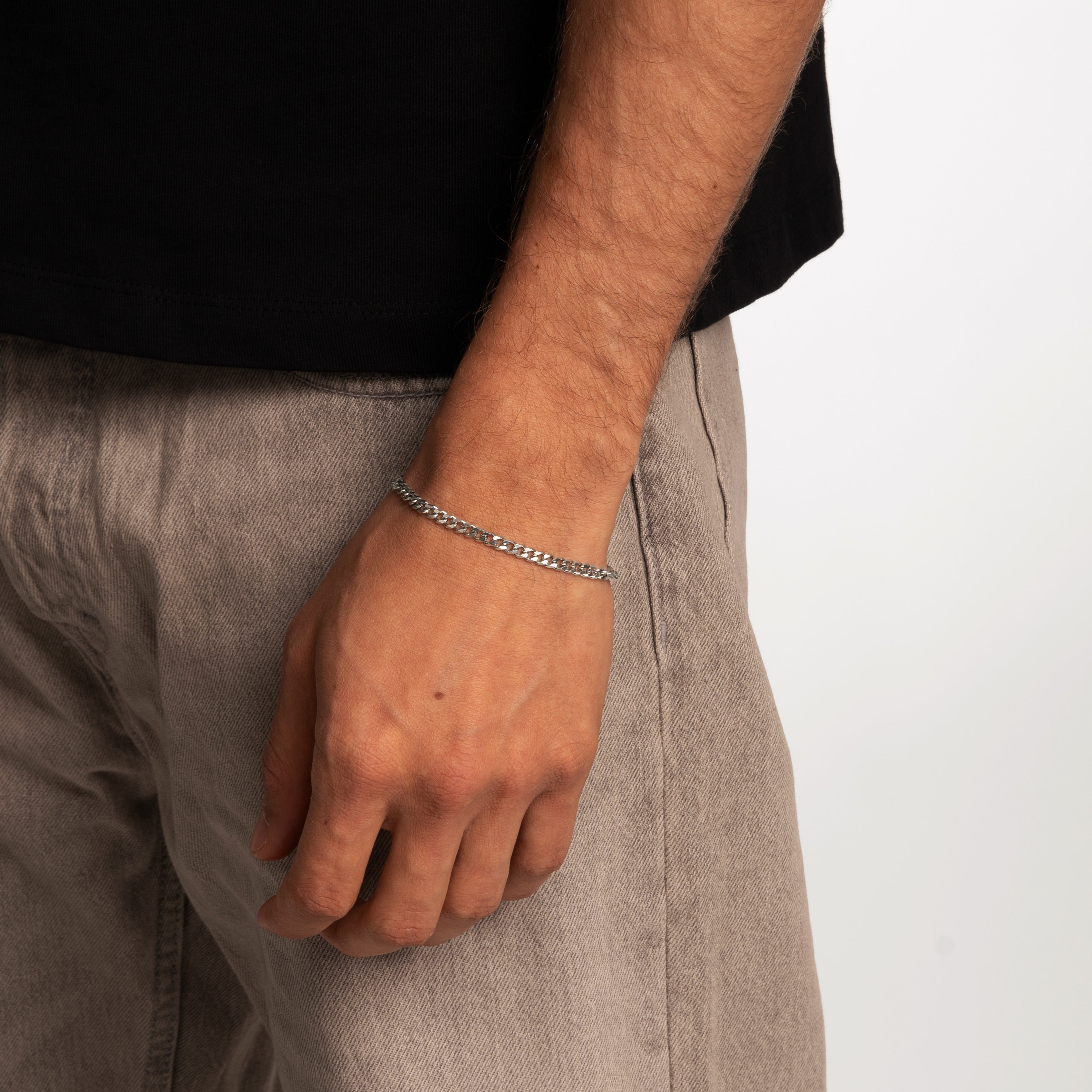 CUBAN BRACELET (SILVER) 4MM