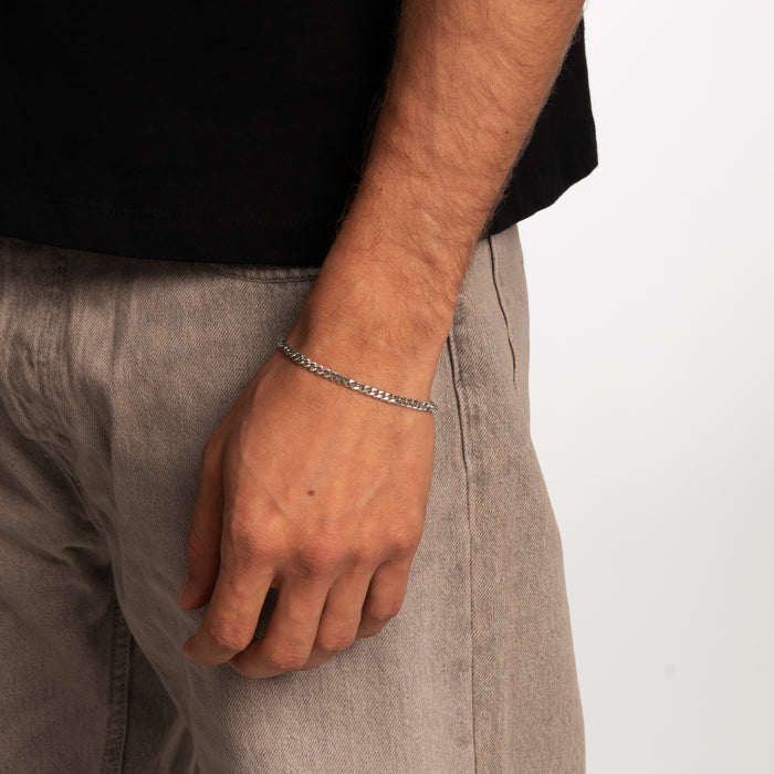 CUBAN BRACELET (SILVER) 4MM