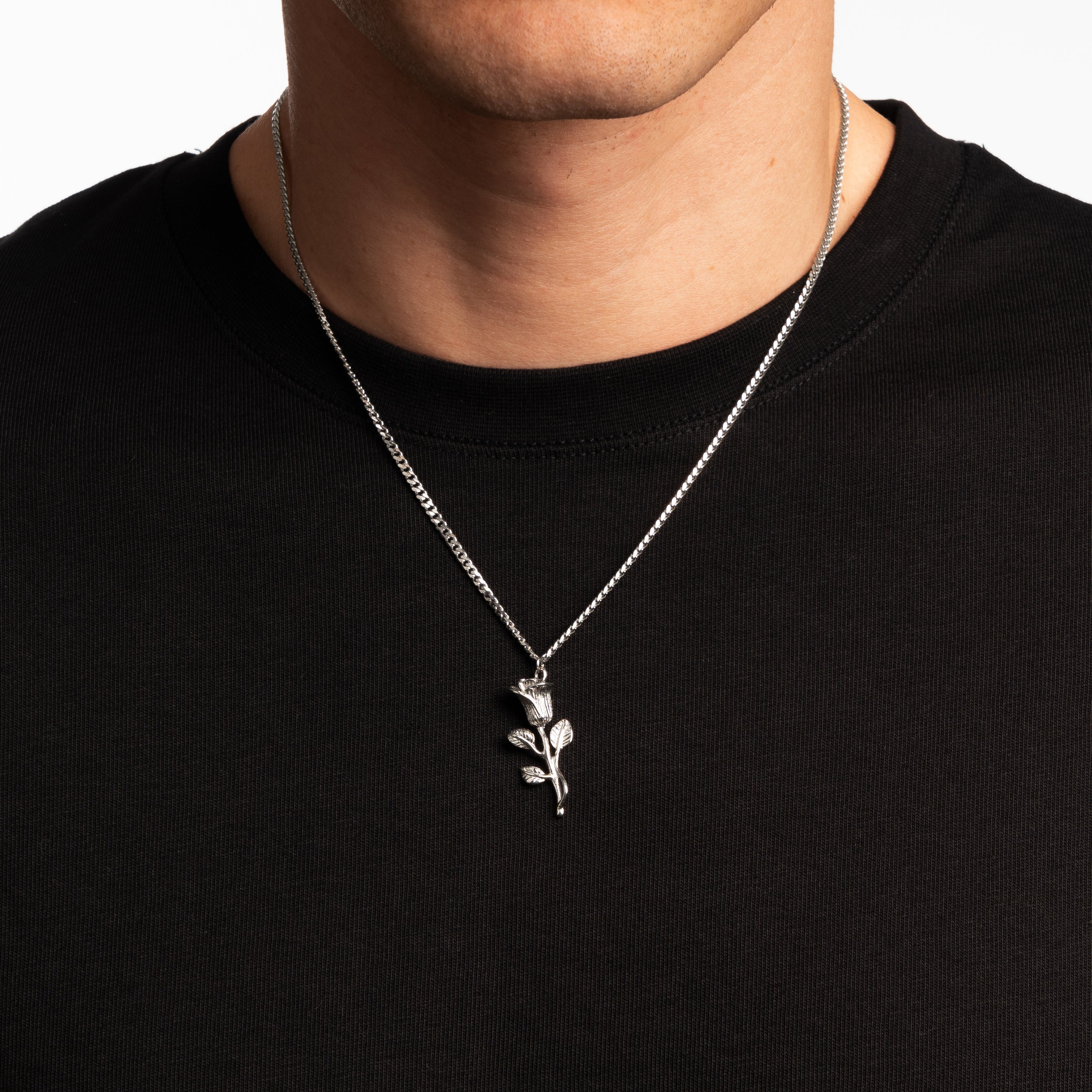 ROSE PENDANT (SILVER)