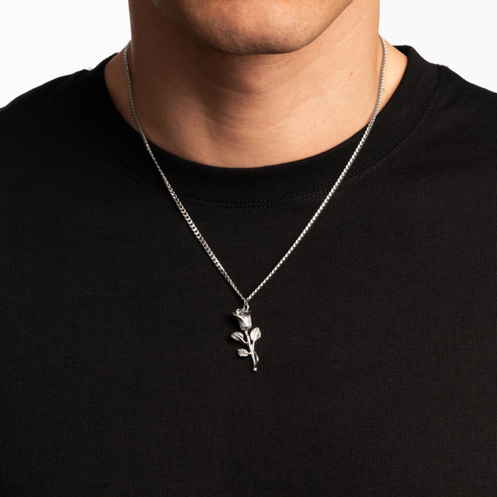 ROSE PENDANT (SILVER)