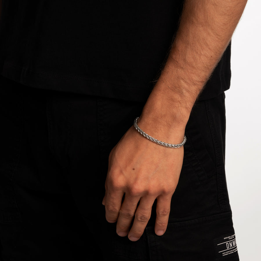 WHEAT BRACELET (SILVER) 5MM