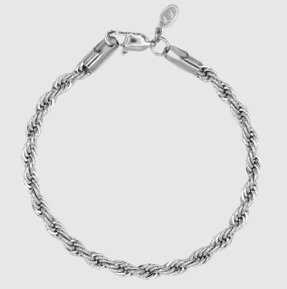 rope bracelet (silver) 5mm