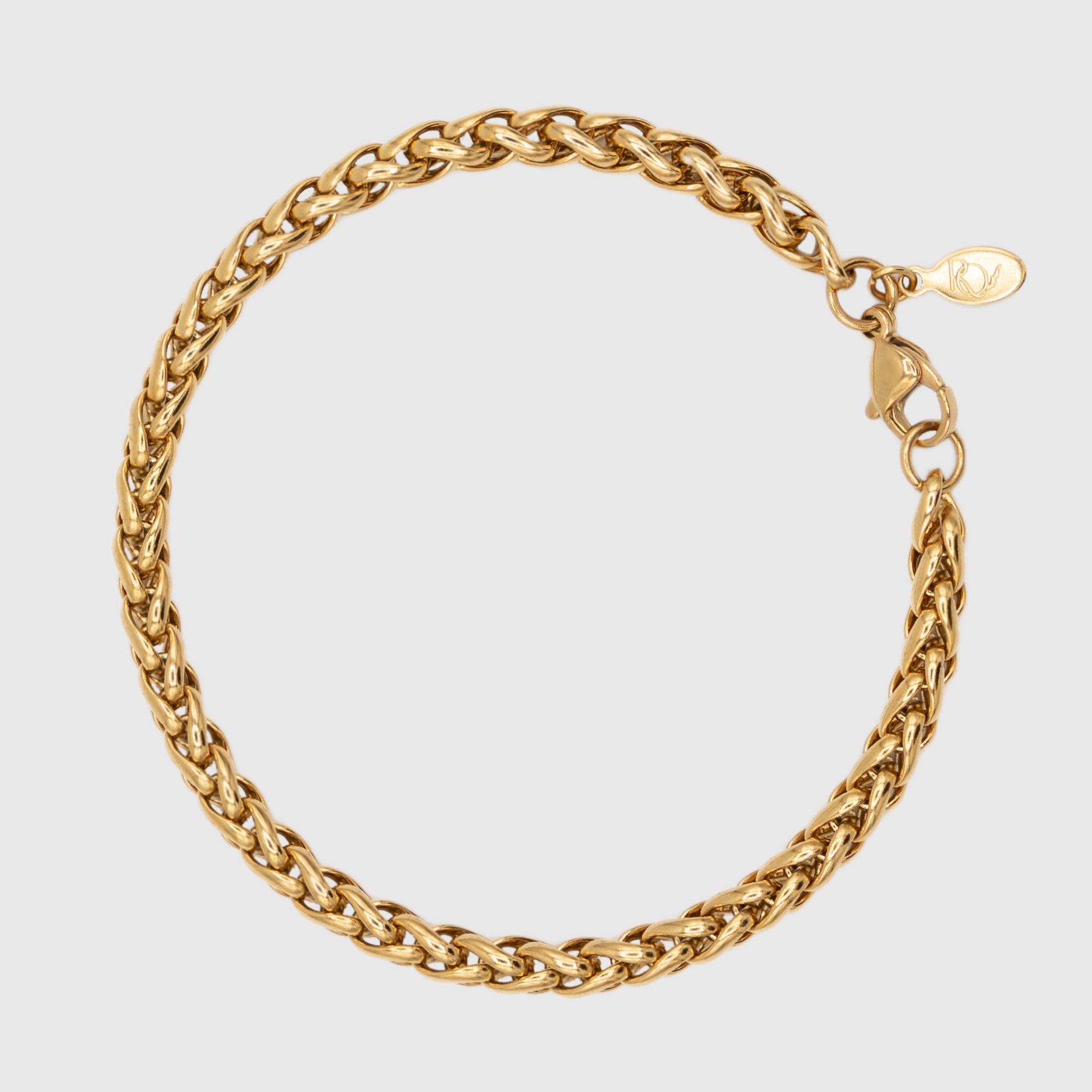 WHEAT BRACELET (GOLD) 5MM