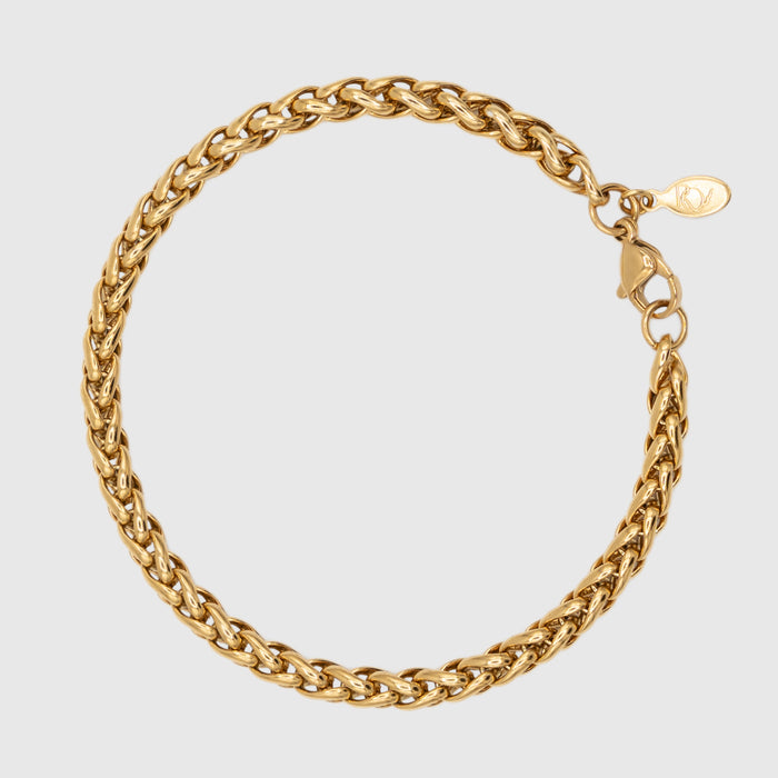 WHEAT BRACELET (GOLD) 5MM