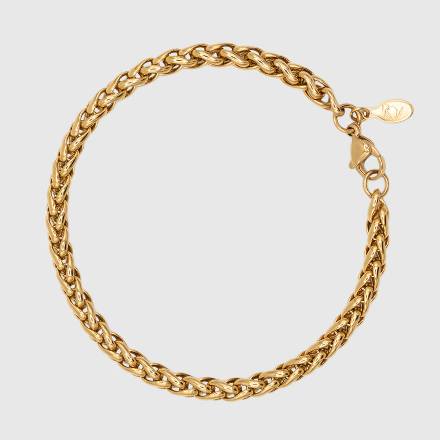 WHEAT BRACELET (GOLD) 5MM