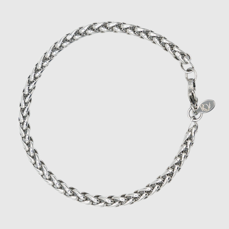 WHEAT BRACELET (SILVER) 5MM
