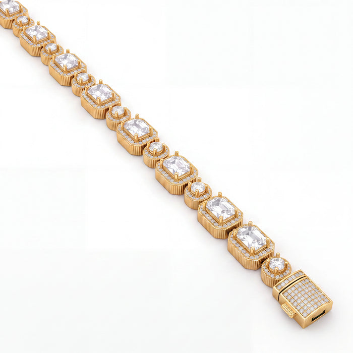 Baguette Iced Bracelet (Gold)